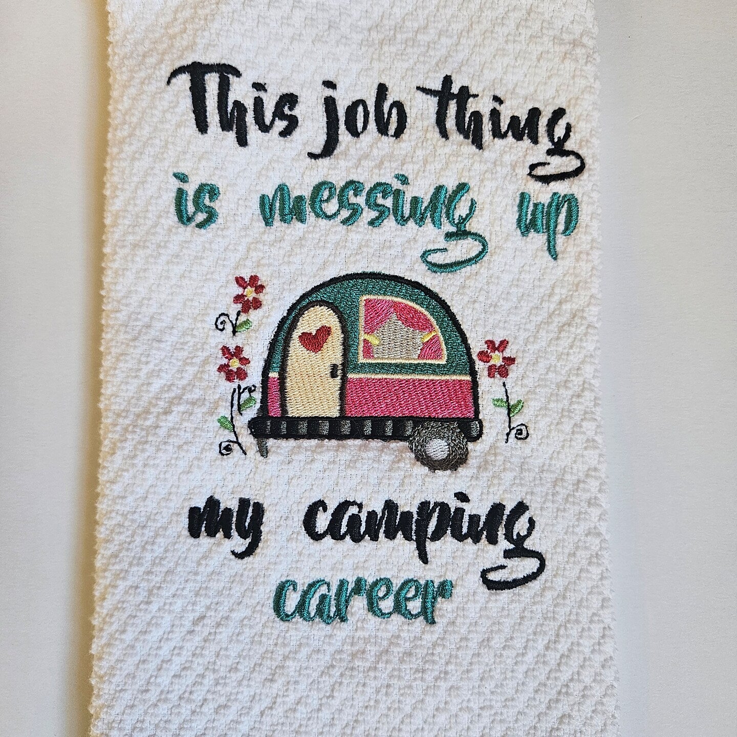 Embroidered Kitchen Towel Thank You Gift Home Décor Cloth Custom Tea Towel Camping Towels (Copy)