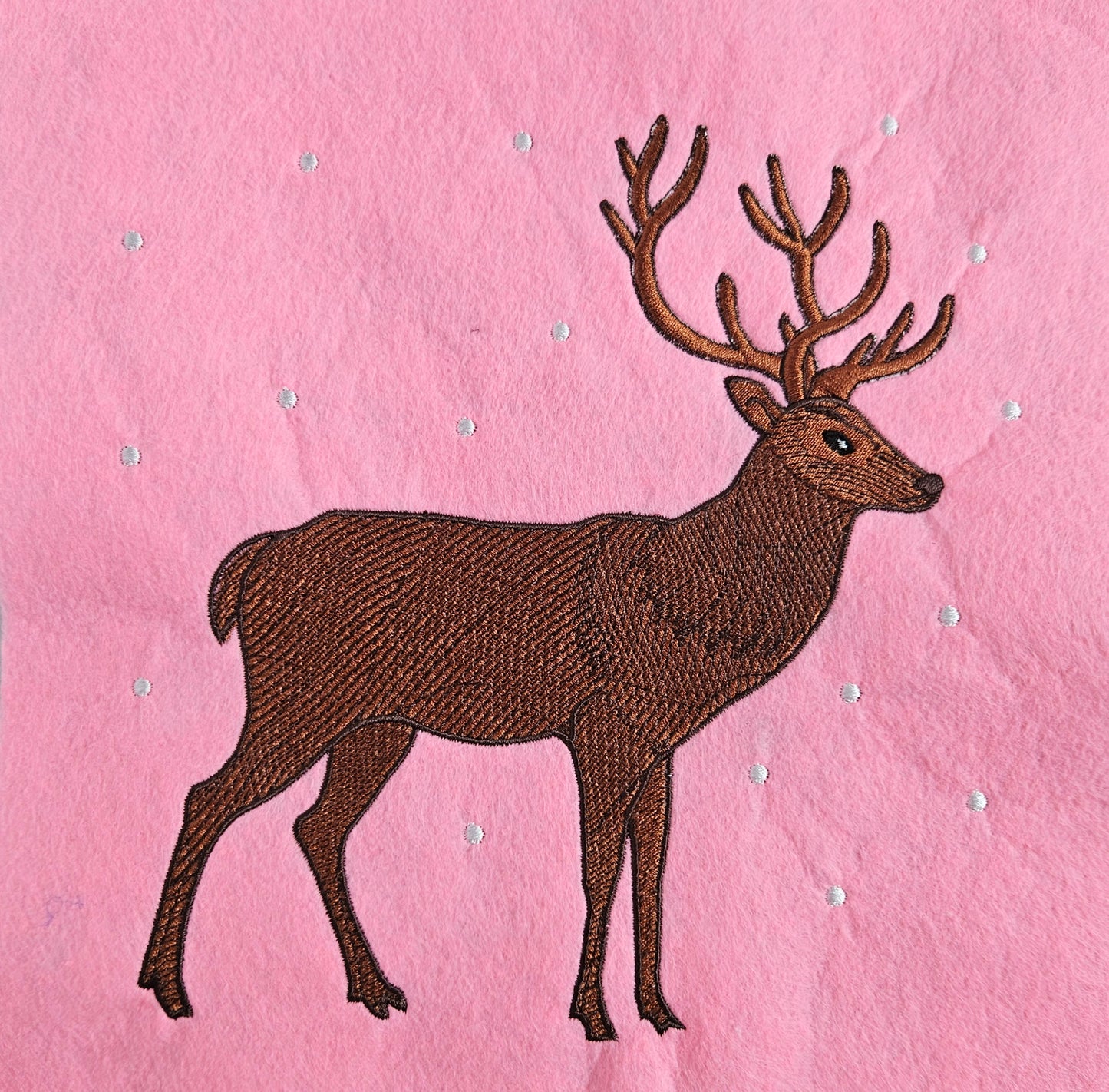 Deer Embroidered Sweatshirt | Winter Woodland Animal Crewneck or Hoodie | Gildan | Made to Order | 11 Colors Available