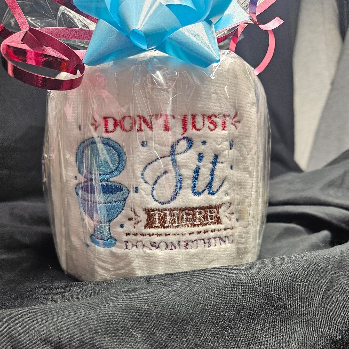 Embroidered toilet paper