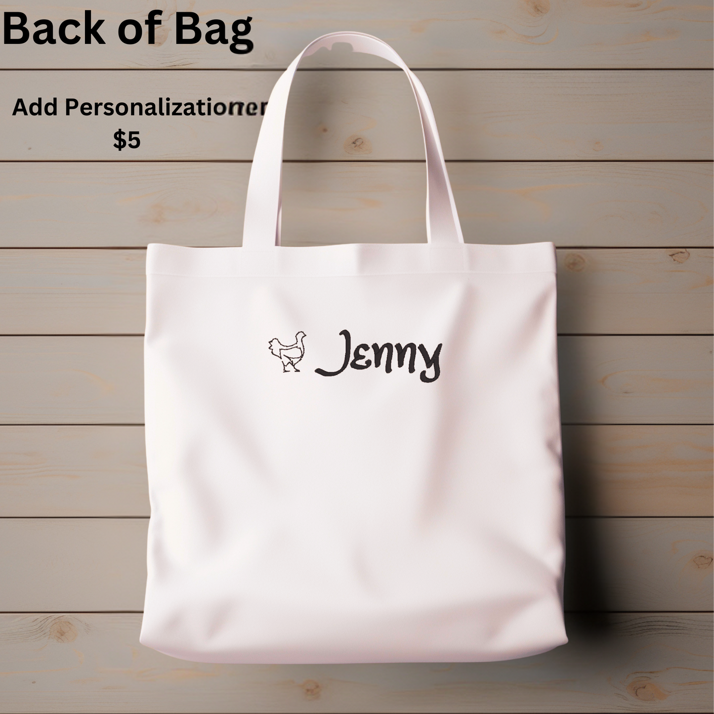 Personalized Embroidered Canvas Book Bag Reusable Grocery Sack Custom Shopping Bag Canvas Book Tote Mother's Day Gift