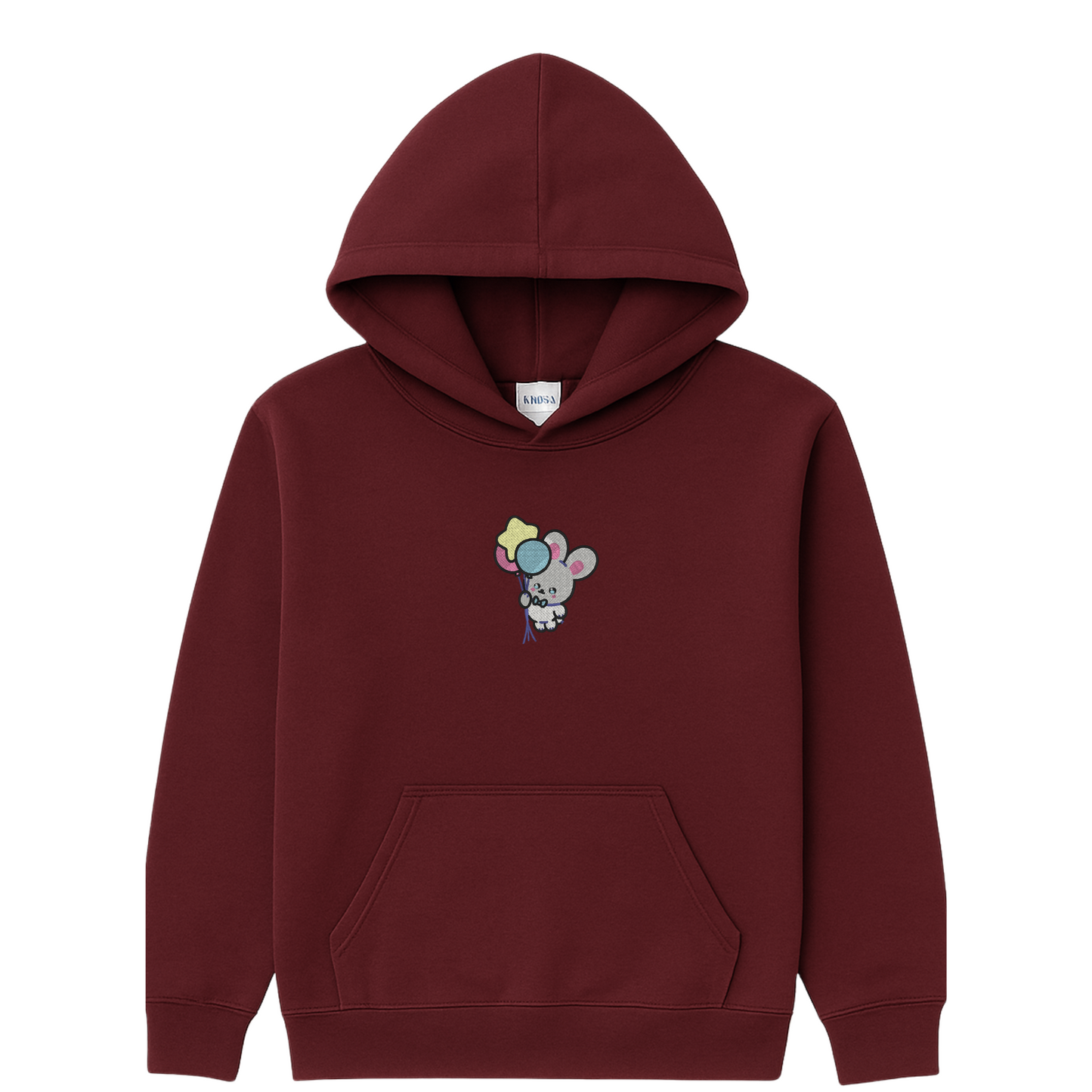Cute Bunny Embroidery Sweatshirt | Balloon Design Hoodie or Crewneck | Cozy Gildan | 11 Color Choices