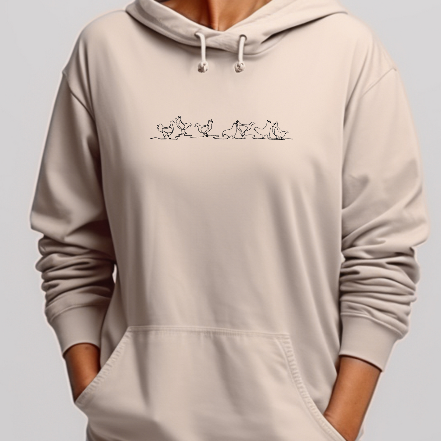 Embroidered Sweatshirt Chickens Womens Sweater Gift Comfy Pullover Unisex Hoodie Embroidered Custom Crewneck Sweatshirt for Mom