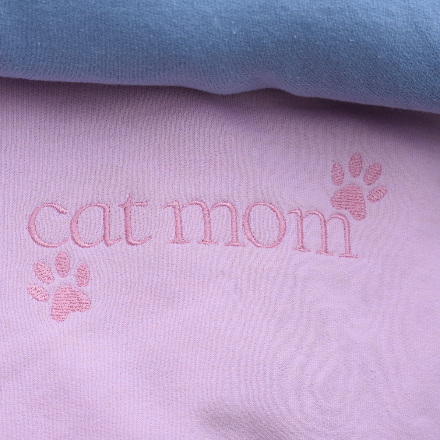 Embroidered Sweatshirt Dog and Cat Mom Sweater Gift Comfy Women's and Men's Pullover Present Unisex Hoodie Animal Lovers Custom Crewneck