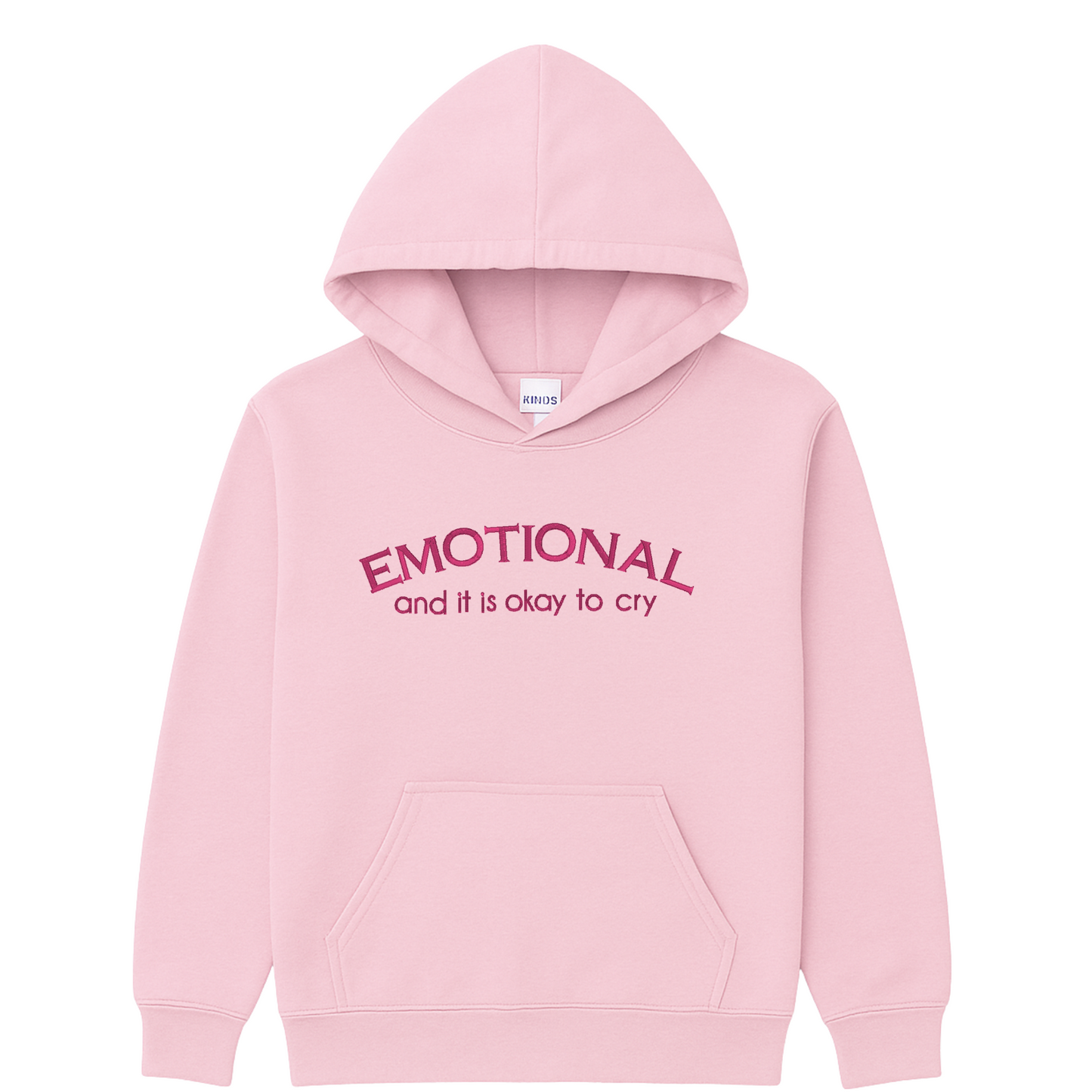 Emotional Embroidered Sweatshirt | Mental Health Positive Message Hoodie or Crewneck | Gildan | Made to Order | 11 Colors Available