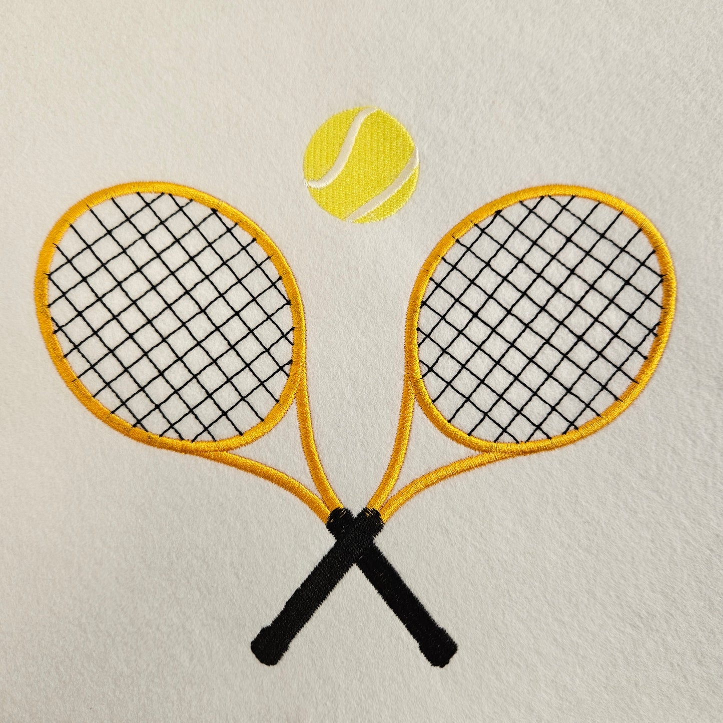 Embroidered Tennis Rackets Sweatshirt Sweater Gift for Women and Men Cute Comfy Pullover Present Unisex Hoodie Embroidered Custom Crewneck