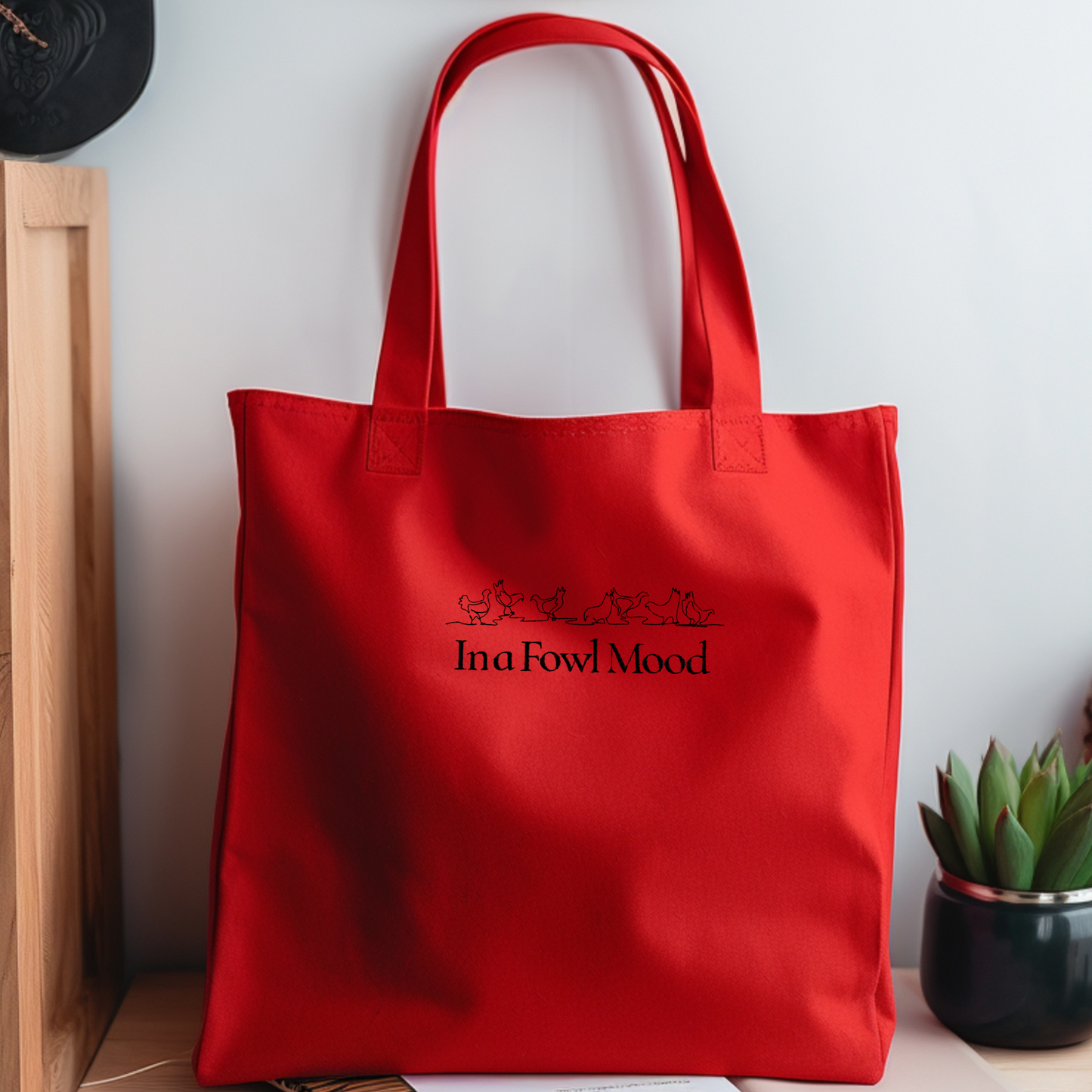 Personalized Embroidered Canvas Book Bag Reusable Grocery Sack Custom Shopping Bag Canvas Book Tote Mother's Day Gift
