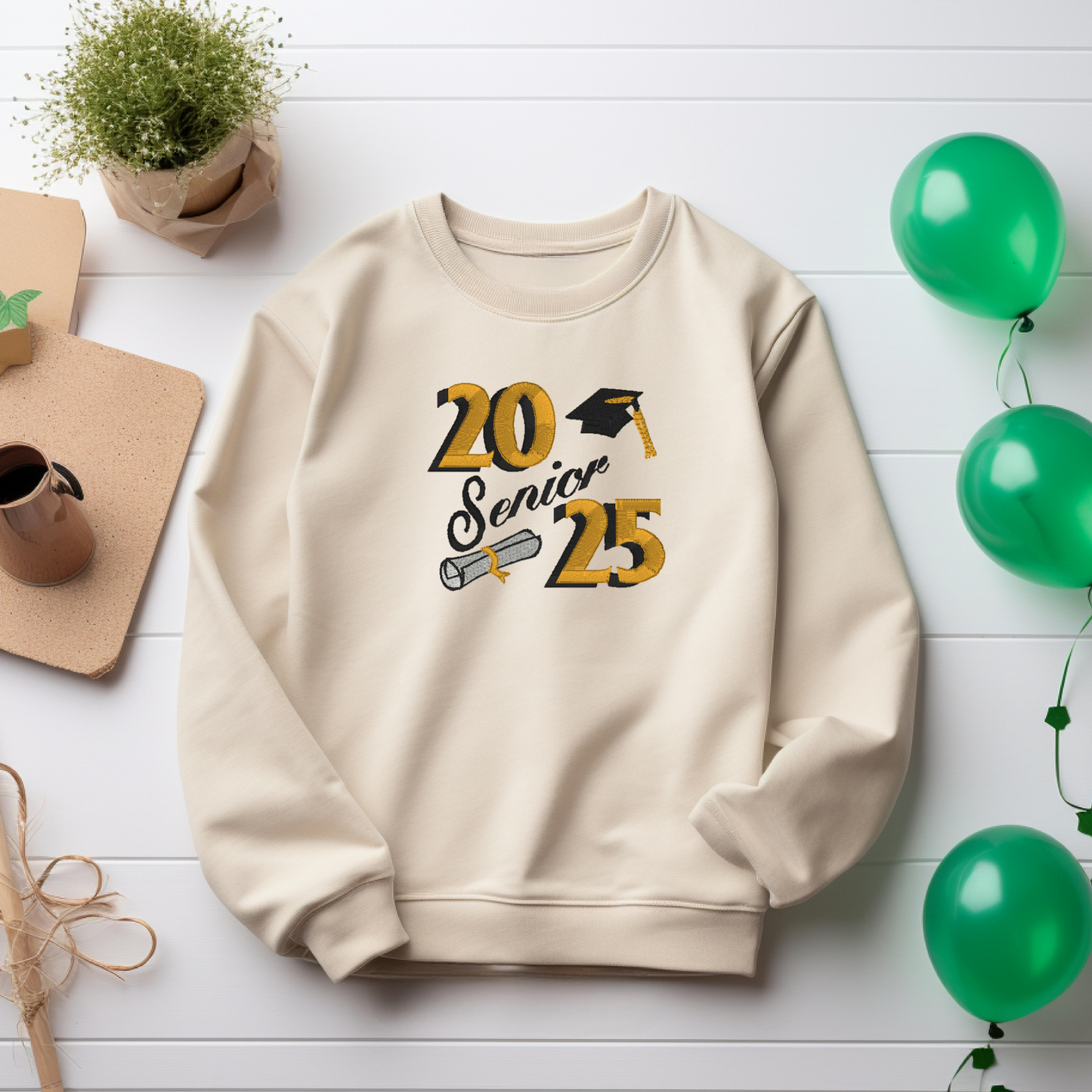 Personalized Embroidered Sweatshirt Senior Gift Soft Comfy Pullover Present Unisex Hoodie Custom Crewneck Birthday Present Graduation Shirt