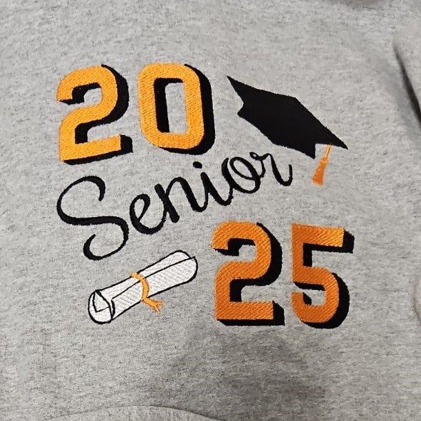 Personalized Embroidered Sweatshirt Senior Gift Soft Comfy Pullover Present Unisex Hoodie Custom Crewneck Birthday Present Graduation Shirt