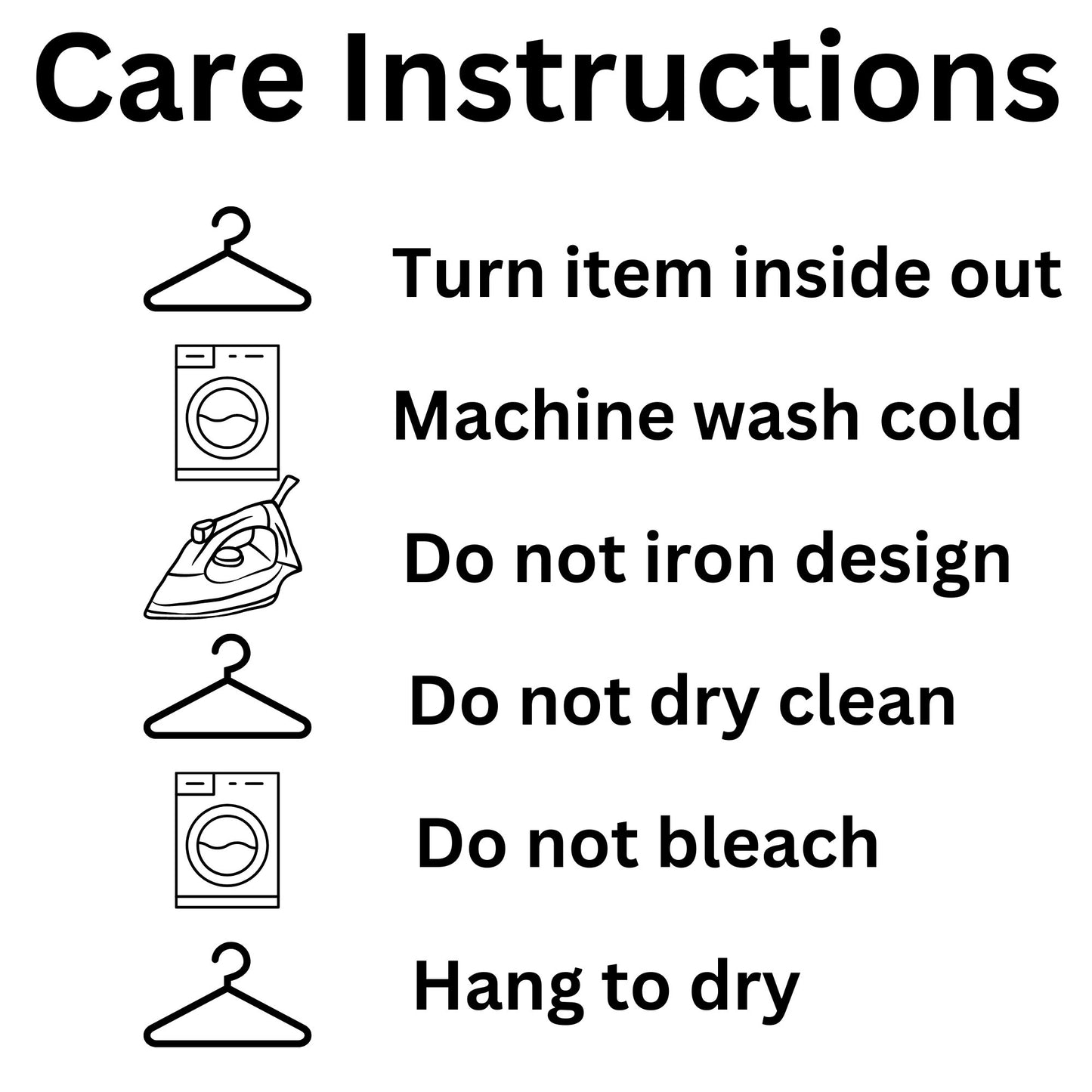 Care instructions