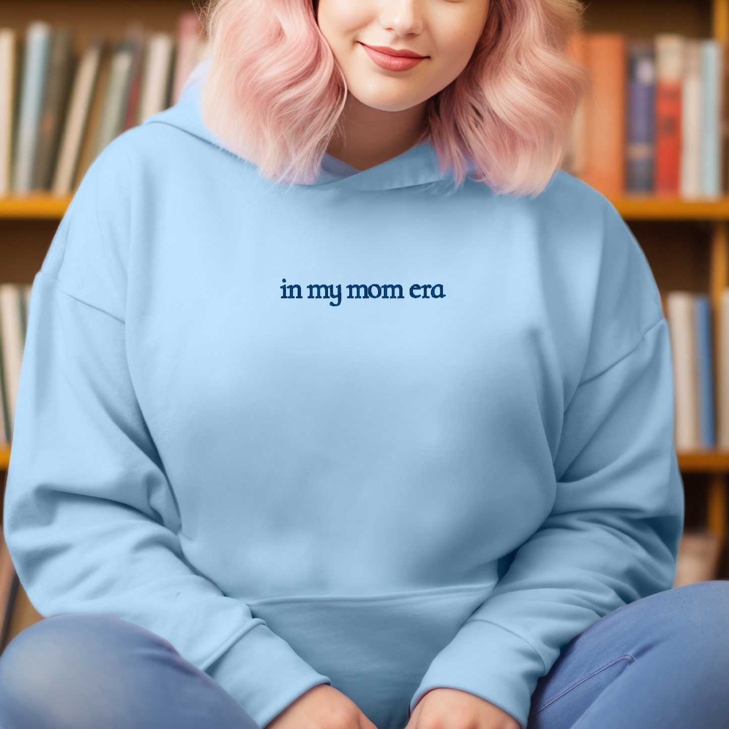 Embroidered Sweatshirt In My Mom Era Sweater Gift Comfy Women's Pullover Present Unisex Hoodie Custom Crewneck