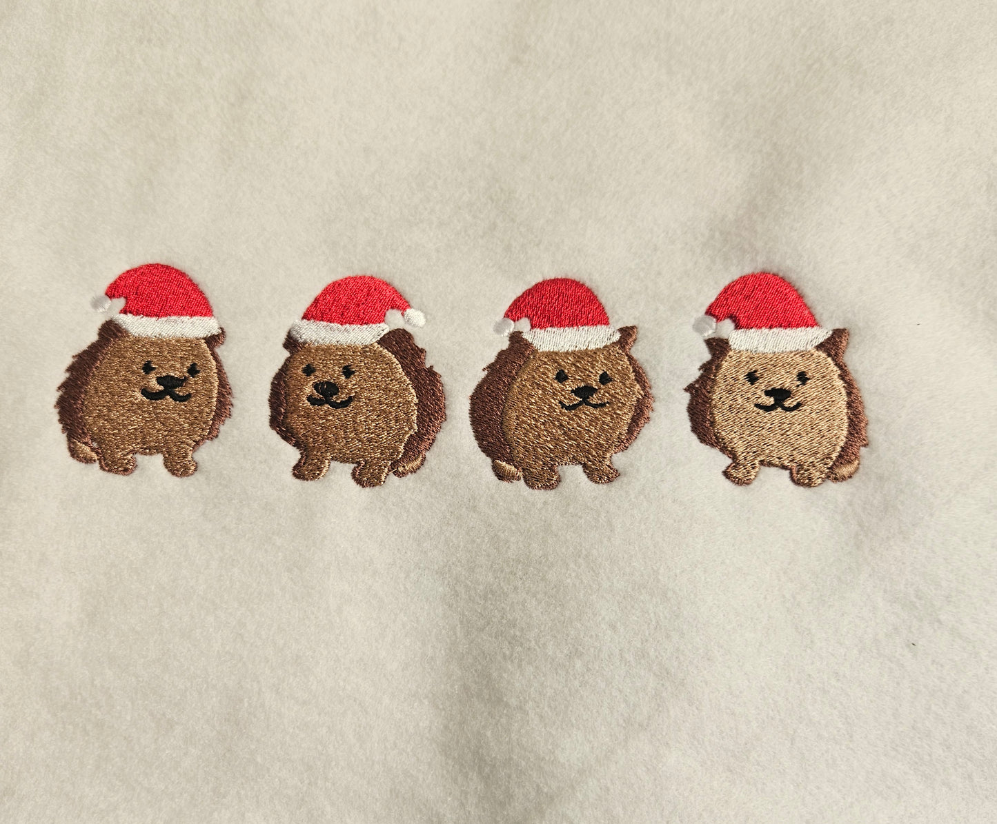 Embroidered Holiday Hedgehog Sweatshirt | Cute Christmas Design | Made to Order