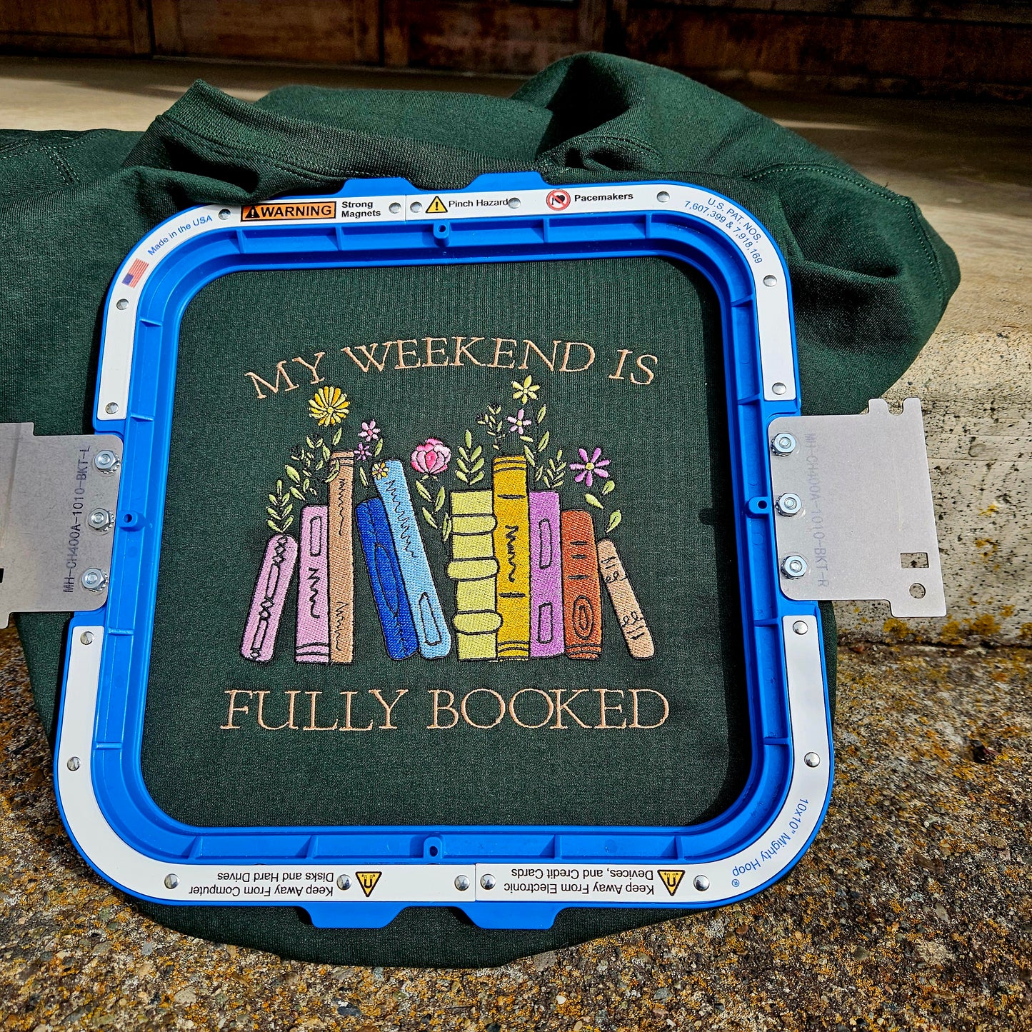 Embroidered Sweatshirt My Weekend is Fully Booked Sweater Gift Comfy Pullover Present Unisex Hoodie Book Lover Custom Crewneck Sweatshirt