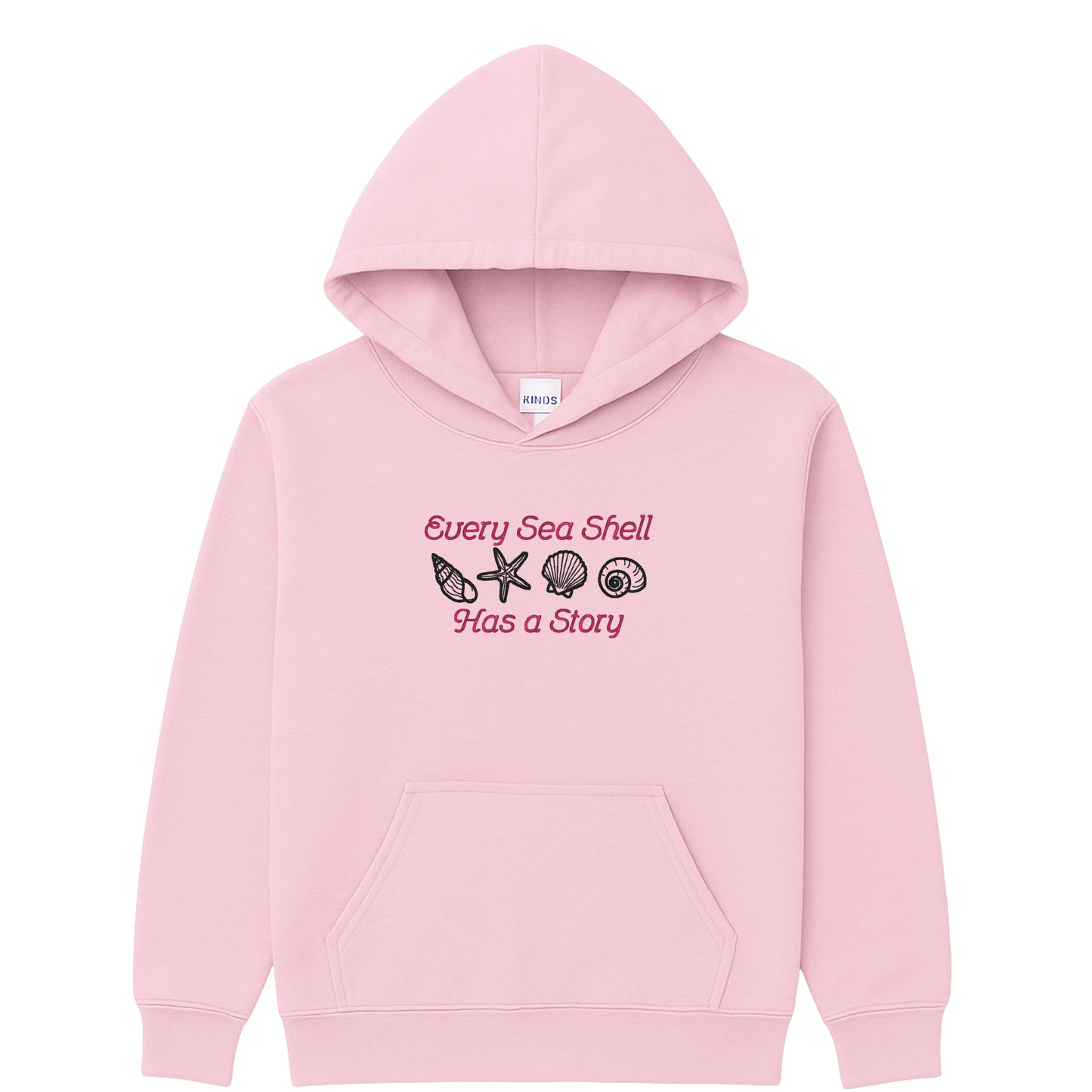 Every Sea Shell Has a Story Embroidered Sweatshirt | Beach Quote Hoodie or Crewneck | Gildan | Made to Order | 11 Colors Available