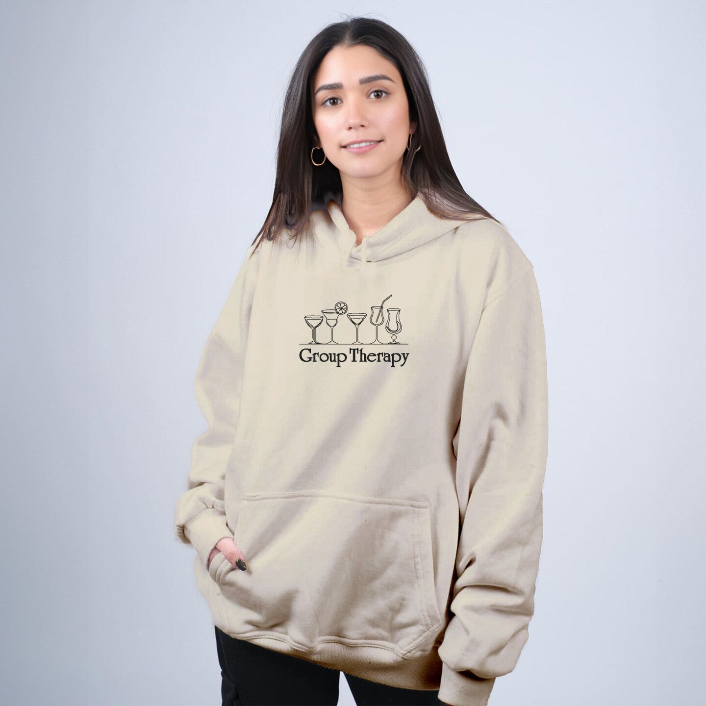 Embroidered Sweatshirt Fun Womens Sweater Gift Comfy Pullover Unisex Hoodie Embroidered Custom Crewneck Sweatshirt for Mom