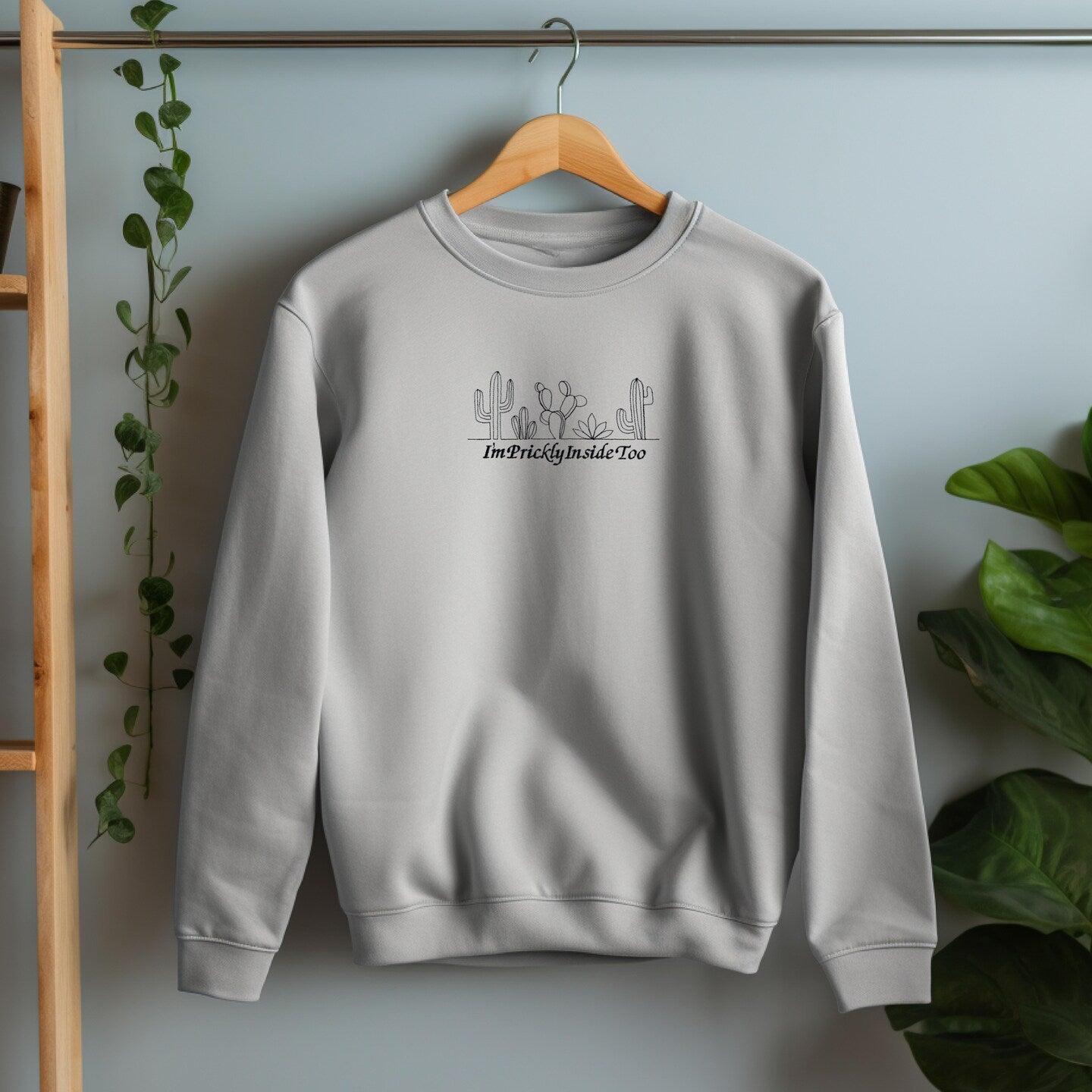 Embroidered Sweatshirt Womens Sweater Gift Comfy Pullover Unisex Hoodie Embroidered Custom Crewneck Sweatshirt for Mom