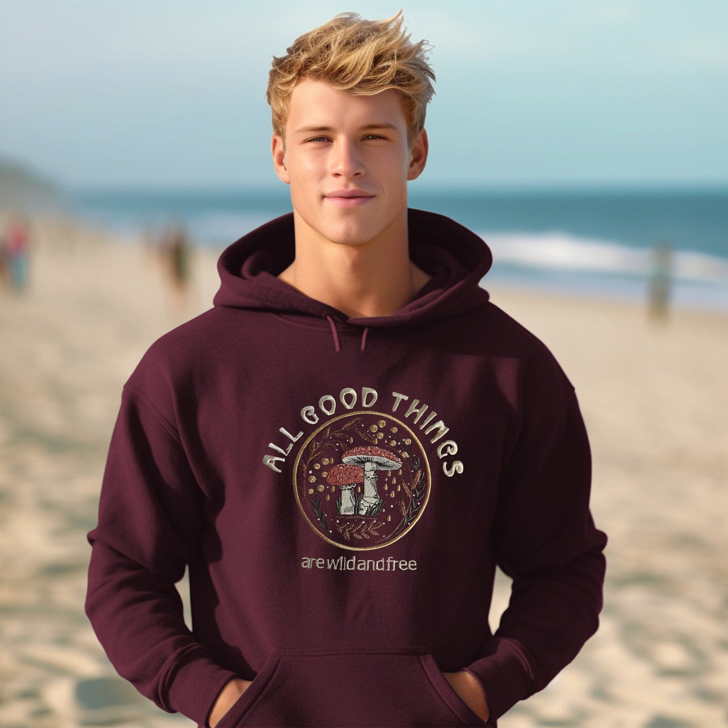 Embroidered Sweatshirt All Good Things Mother's or Father's Day Sweater Gift Cute Comfy Pullover Present Unisex Hoodie Custom Crewneck