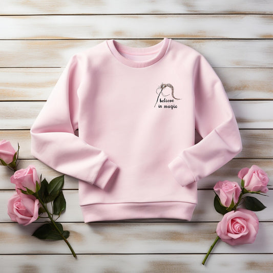 Embroidered Magic Sweatshirt Womens Sweater Gift Soft Comfy Pullover Present Unisex Hoodie Embroidered Custom Crewneck Sweatshirt for Mom