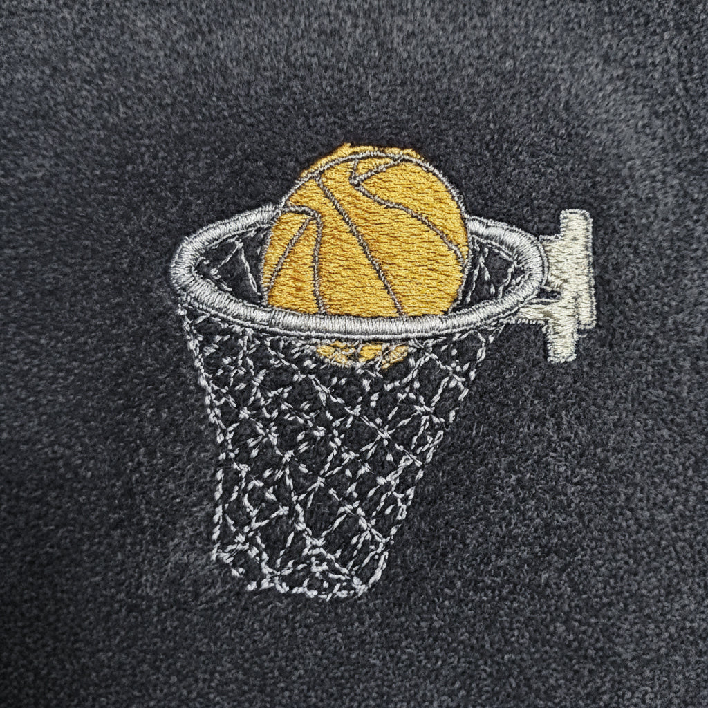Basketball design for towel