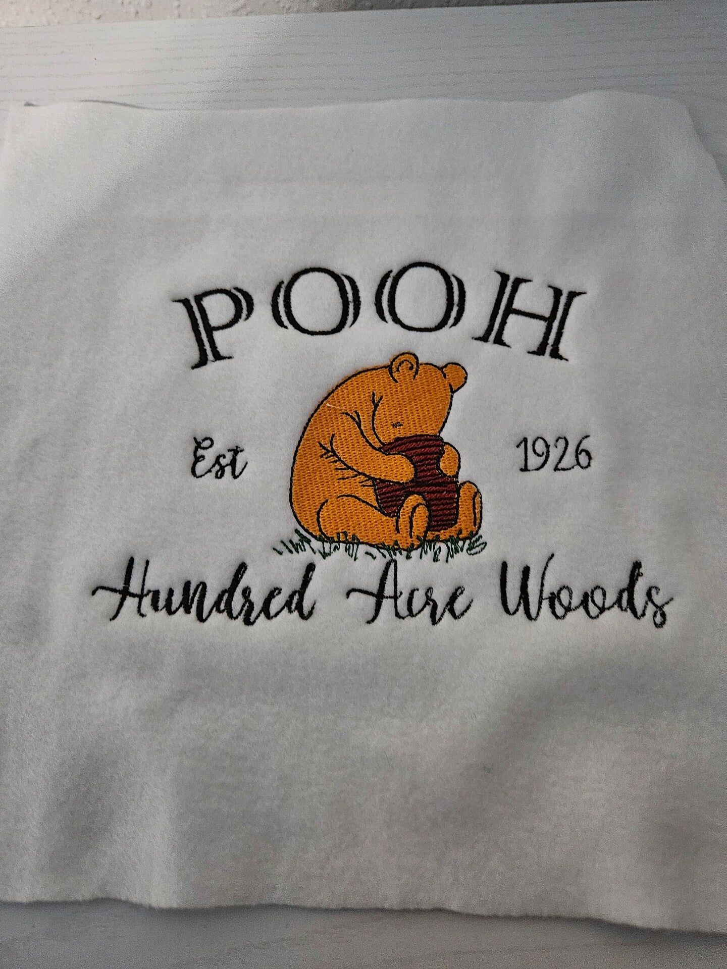 Personalized Embroidered Hundred Acre Woods Canvas Book Bag Reusable Grocery Sack Custom Shopping Bag Canvas Book Tote Mother's Day Gift