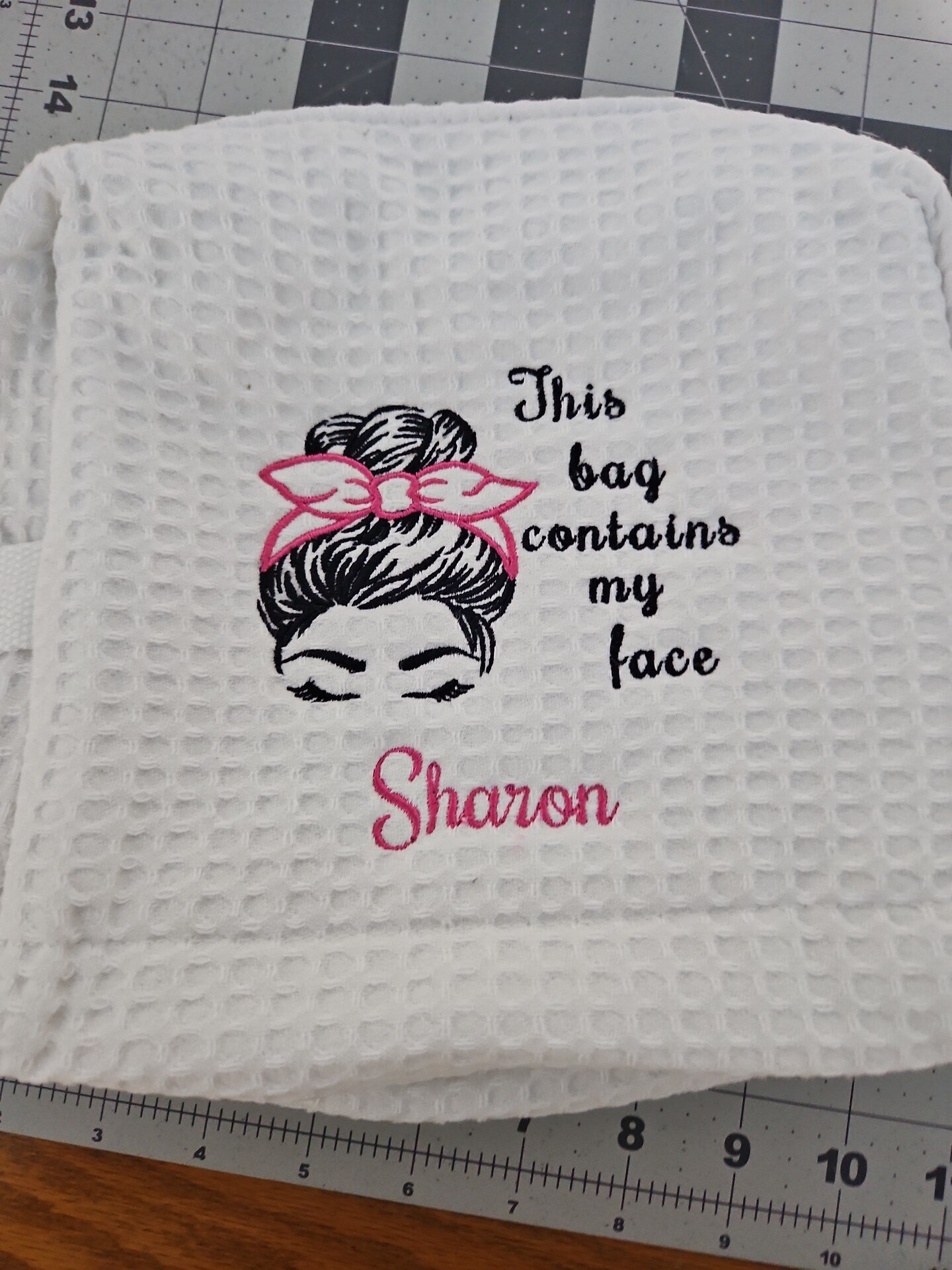 Embroidered Make Up Bag Embroidered Make Up Cloth Face Cleaning Towel Womens Present Mother's Day Gift