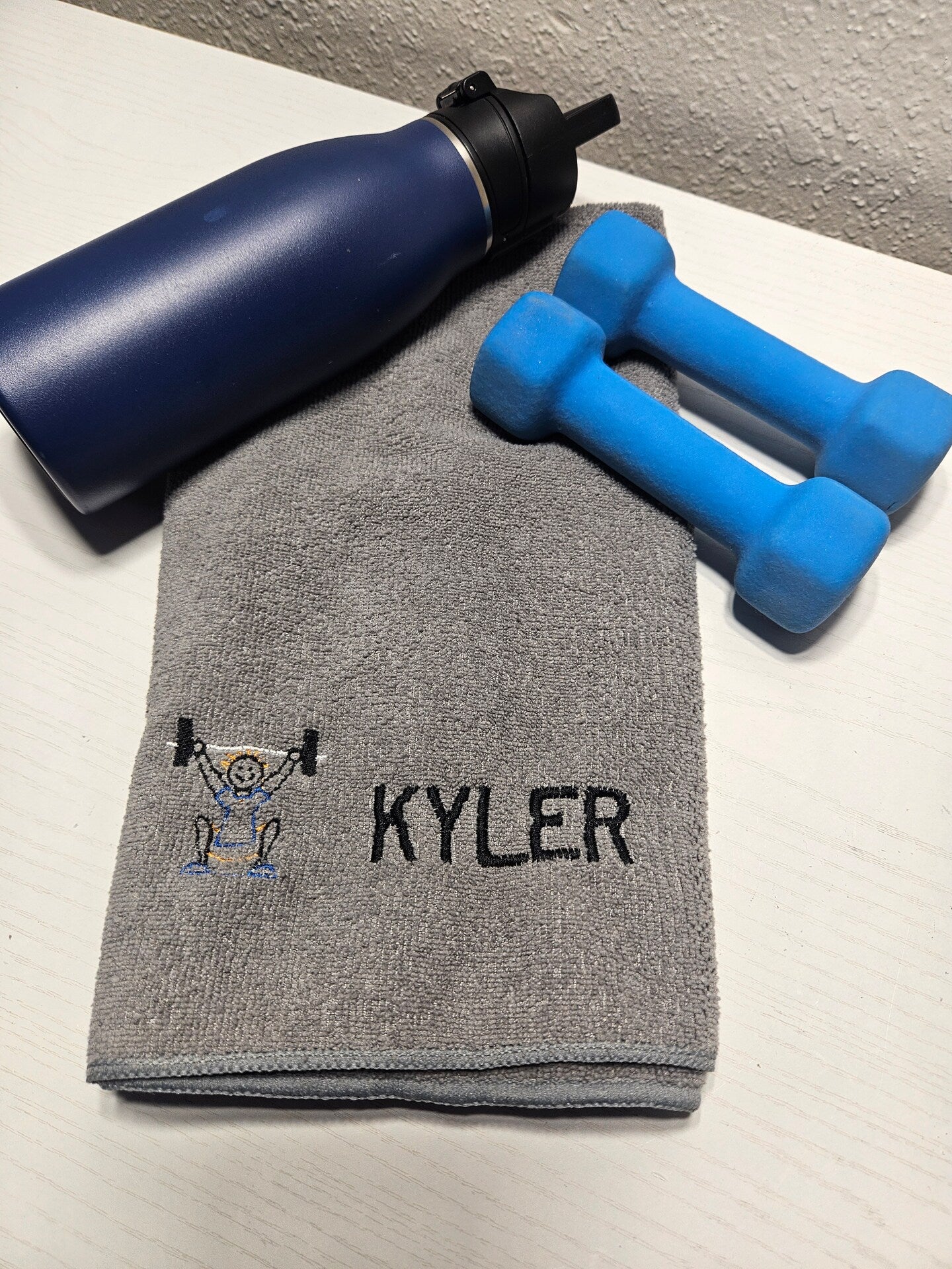 Personalized Embroidered Sports Towel Microfiber Gym Cloth Fitness  Coach Golf Tennis Baseball Bowling Soccer Basketball Hockey Towel