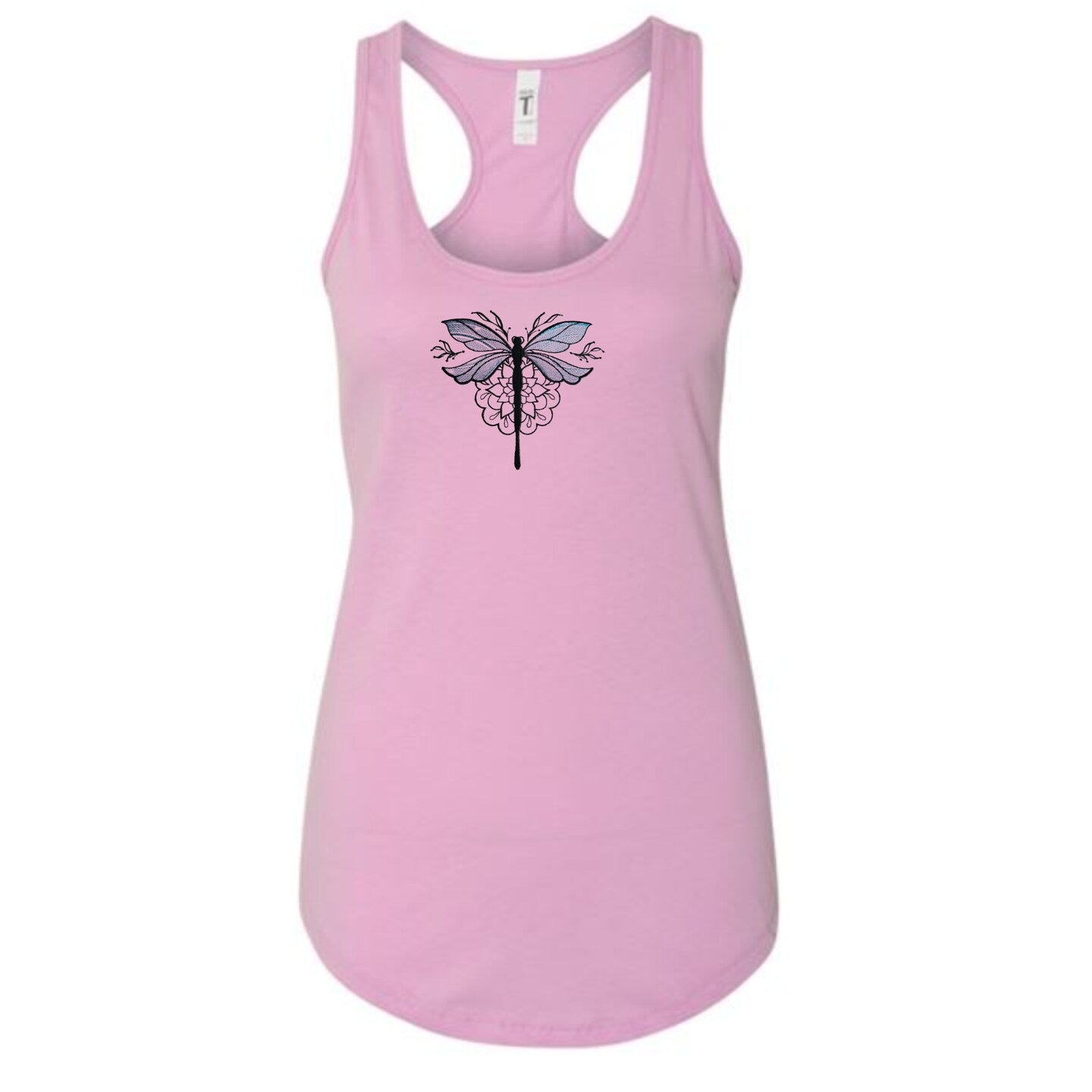 Embroidered Dragonfly Tank Top Fun Mother's Day Shirt Gift Soft Comfy Pullover Tank Unisex Custom Crewneck Shirt