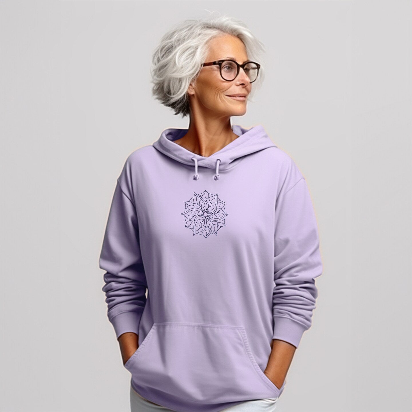 Embroidered Sweatshirt Fun Womens Sweater Gift Comfy Pullover Unisex Hoodie Embroidered Custom Crewneck Sweatshirt for Mom