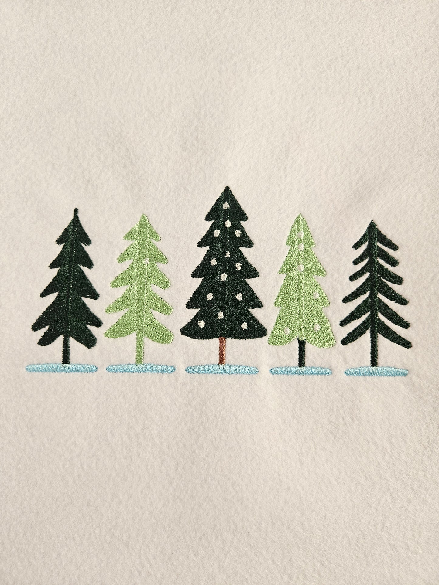 Pine Trees Embroidered Sweatshirt | Winter Forest Hoodie or Crewneck | Gildan | Made to Order | 11 Colors Available