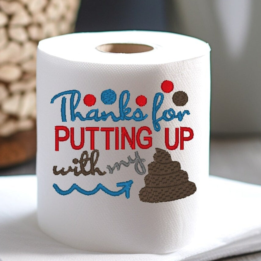 Thanks for putting up embroidered toilet paper