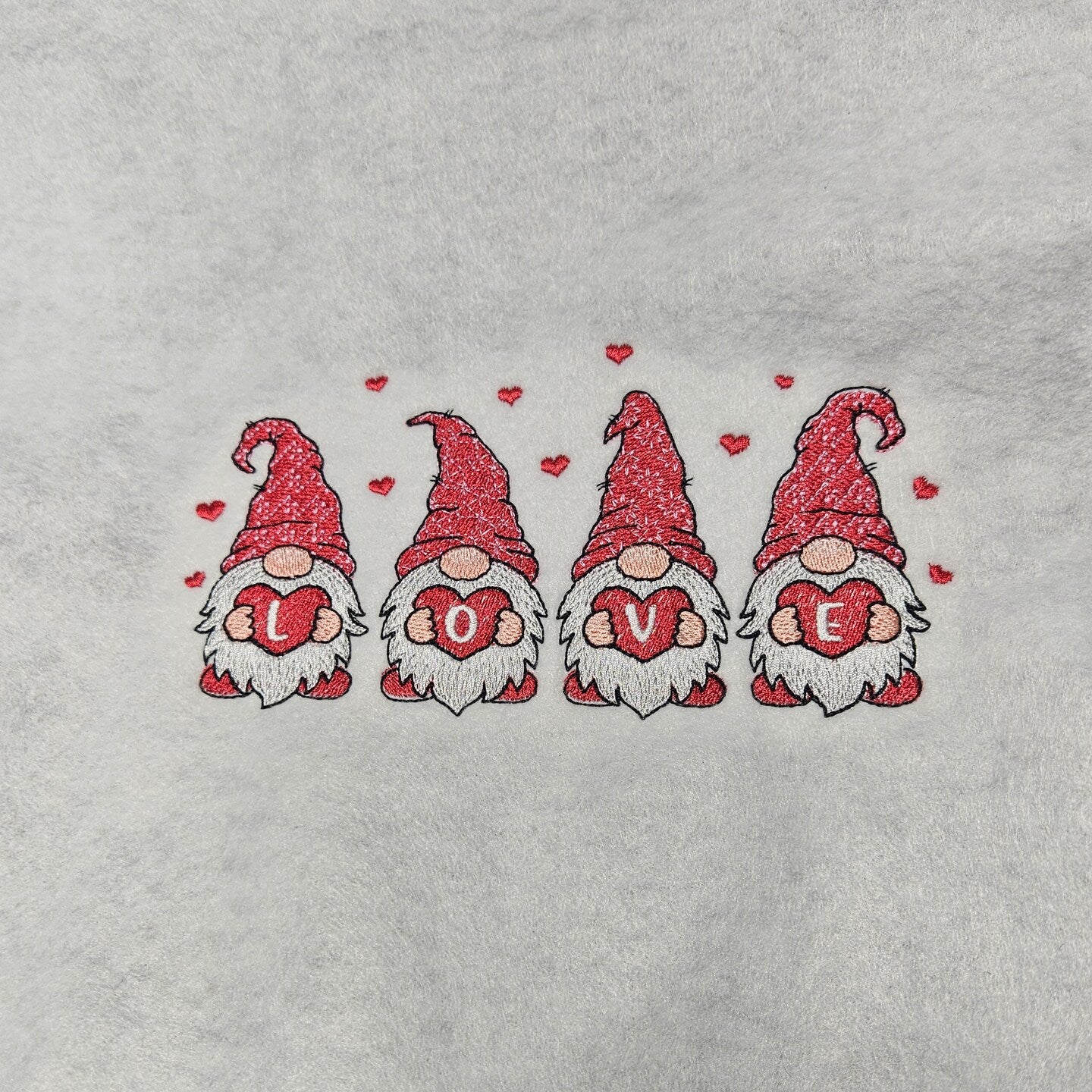 Embroidered Sweatshirt Love Gnomes Fun Mother's Day Gift Soft Comfy Sweater Present Unisex Hoodie Custom Crewneck Sweatshirt