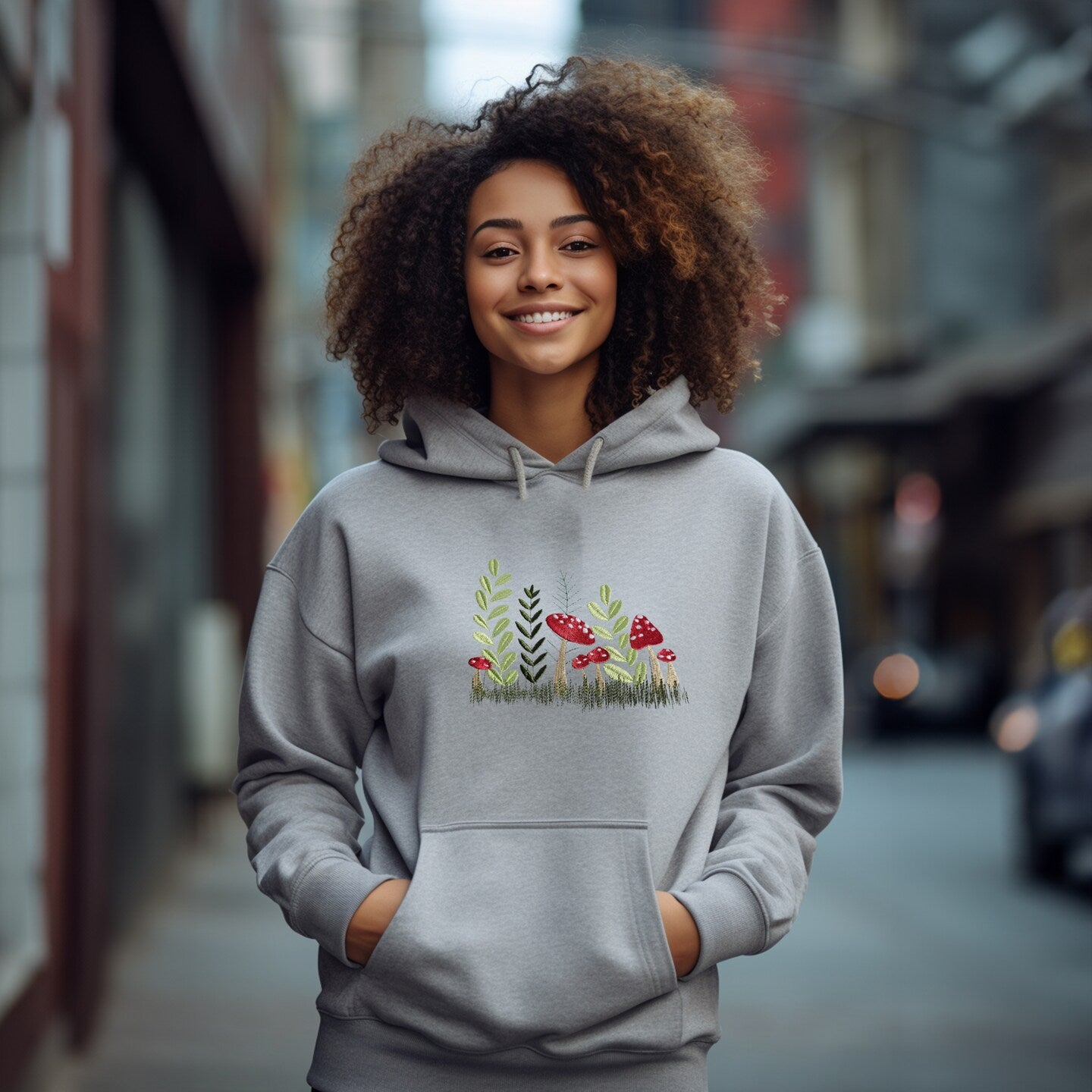 Embroidered Sweatshirt Mother's Day Gift Soft Comfy Mom Sweater Present Unisex Hoodie Custom Crewneck Sweatshirt Plant Lover Gift