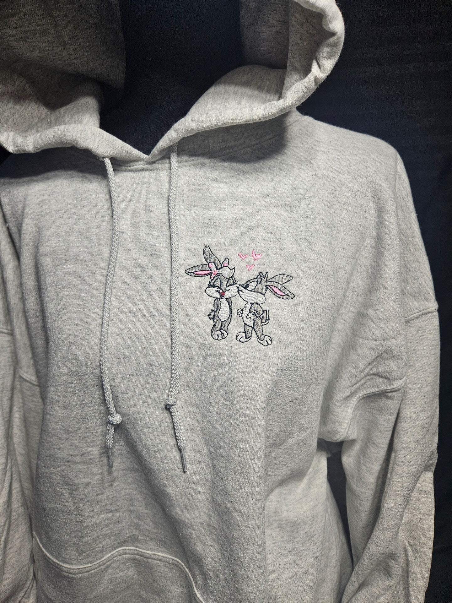 Embroidered Sweatshirt Bunnies Mother's Day Gift Soft Comfy Sweater Gift Custom Unisex Hoodie Custom Crewneck Animal Lover Present