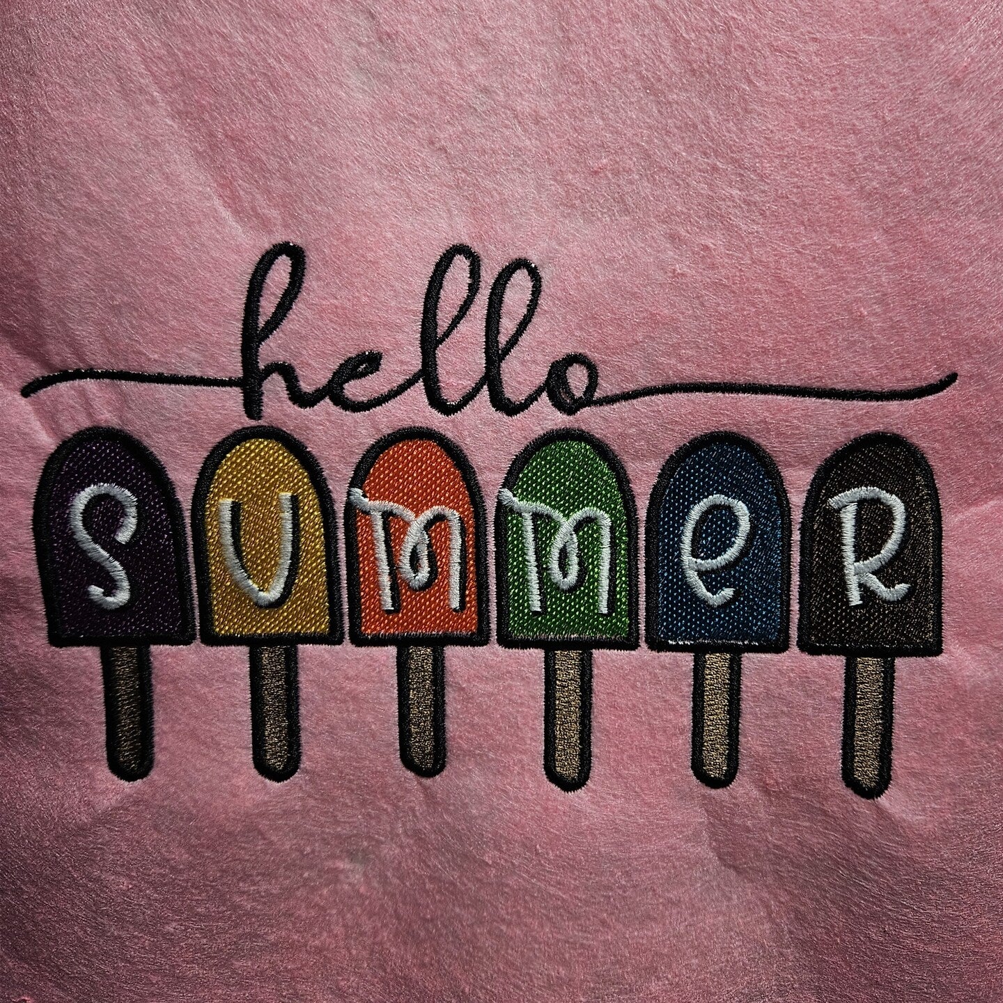 Embroidered Sweatshirt Hello Summer Fun Mother's Day Gift Soft Comfy Sweater Present Unisex Hoodie Custom Crewneck Sweatshirt