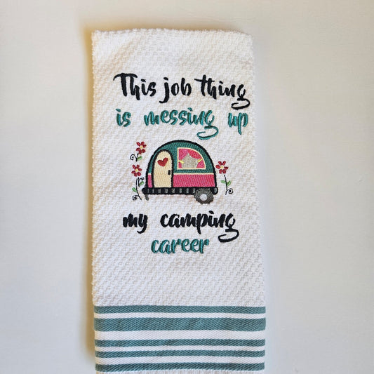 Embroidered Kitchen Towel Thank You Gift Home Décor Cloth Custom Tea Towel Camping Towels (Copy)