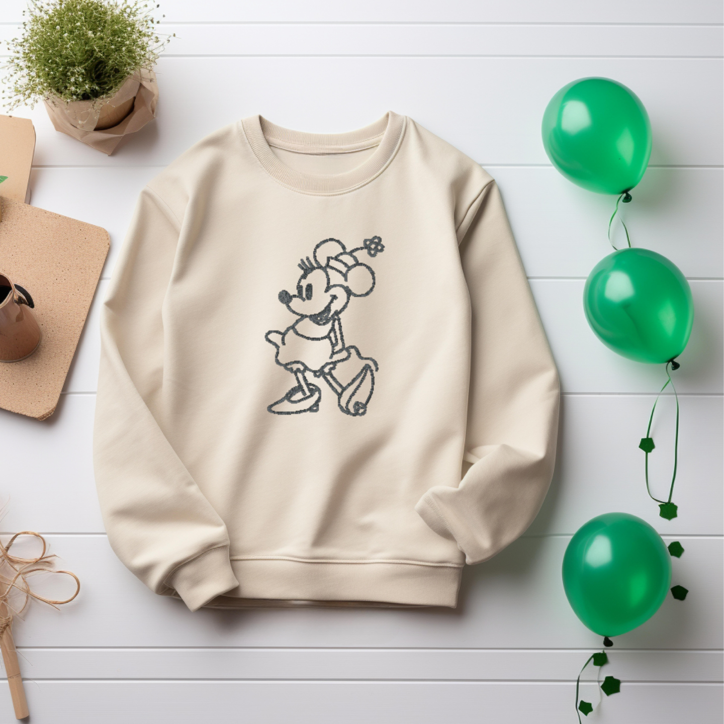 Embroidered Sweatshirt Steamboat Willy Cute Sweater Mother's Day Gift Soft Comfy Mom Sweater Present Unisex Hoodie Custom Crewneck