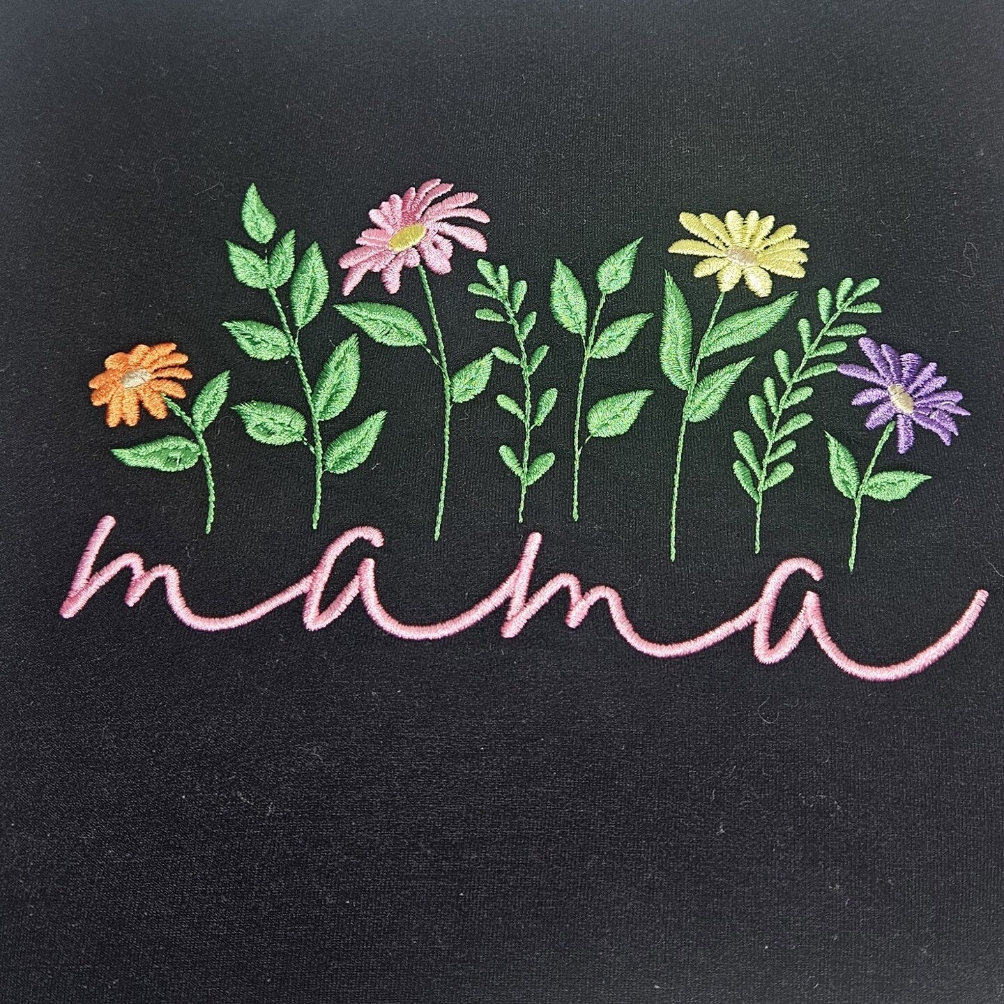 Embroidered Mama Sweatshirt Fun Mother's Day Sweater Gift Soft Comfy Pullover Unisex Hoodie Custom Crewneck