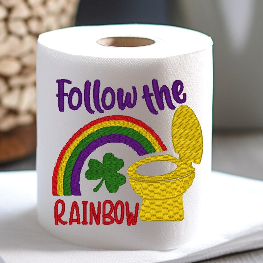 Embroidered toilet paper