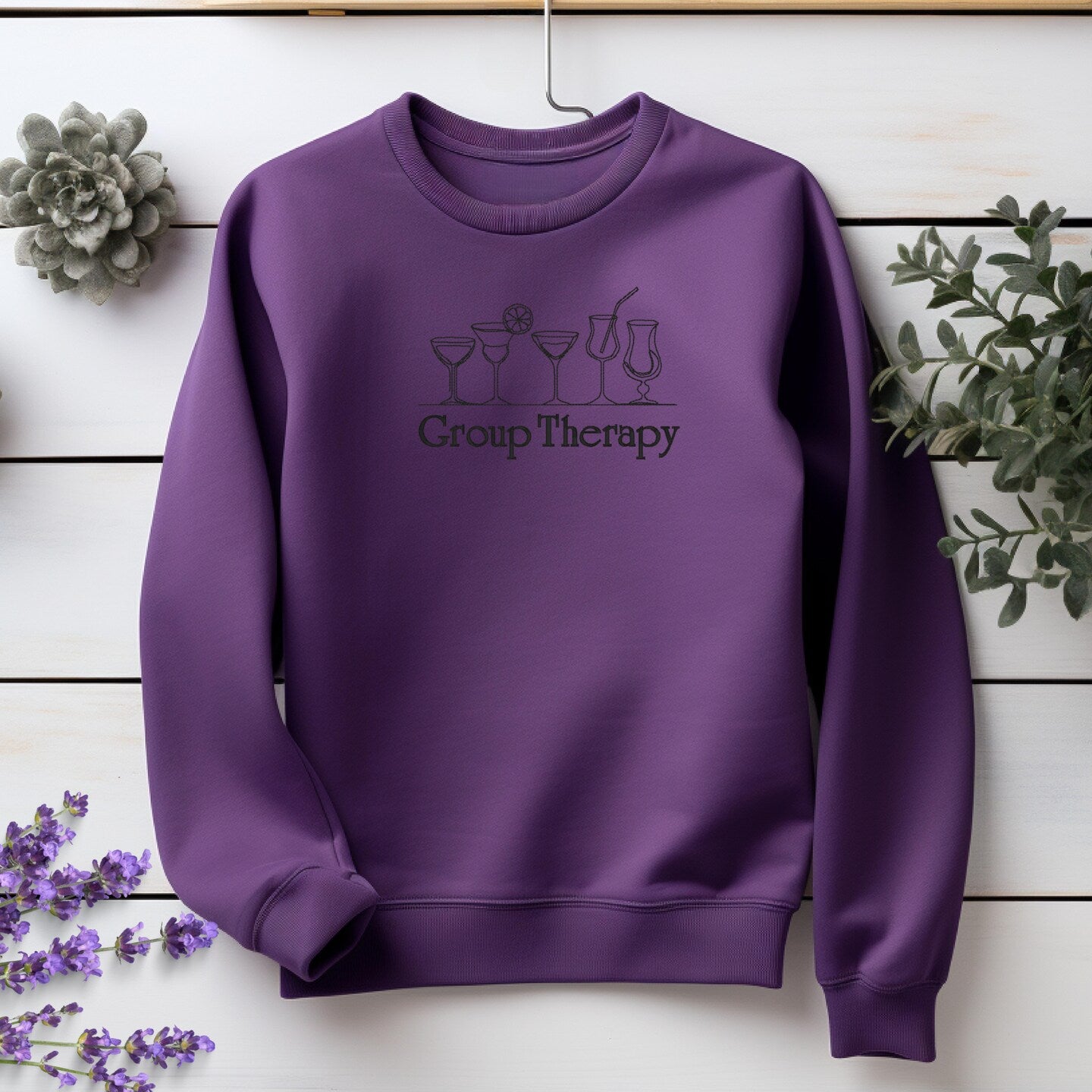 Embroidered Sweatshirt Fun Womens Sweater Gift Comfy Pullover Unisex Hoodie Embroidered Custom Crewneck Sweatshirt for Mom