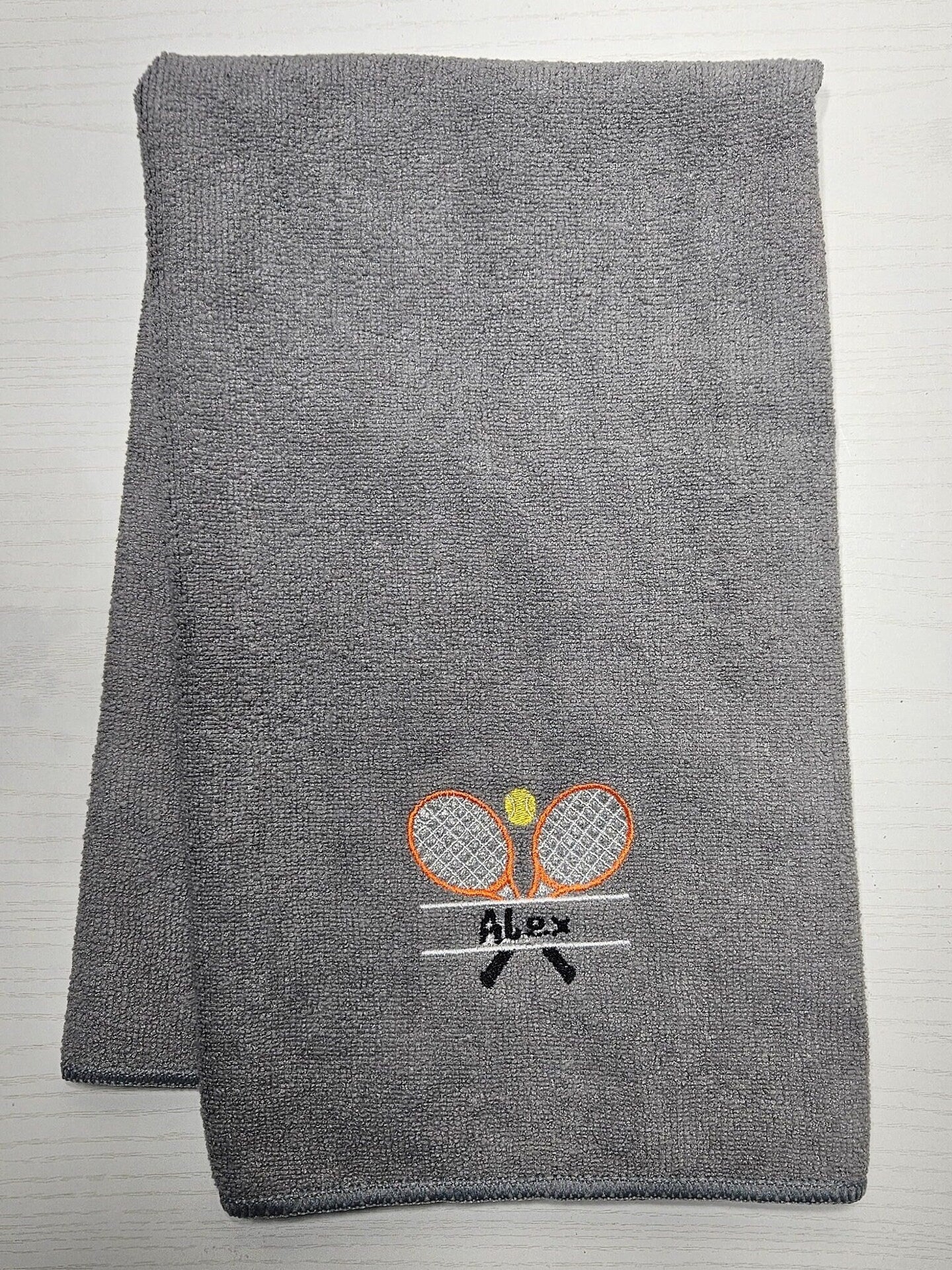 Personalized Embroidered Tennis Towel Microfiber Gym Cloth Fitness Minded Gift Coach Present Mother's Day Gift