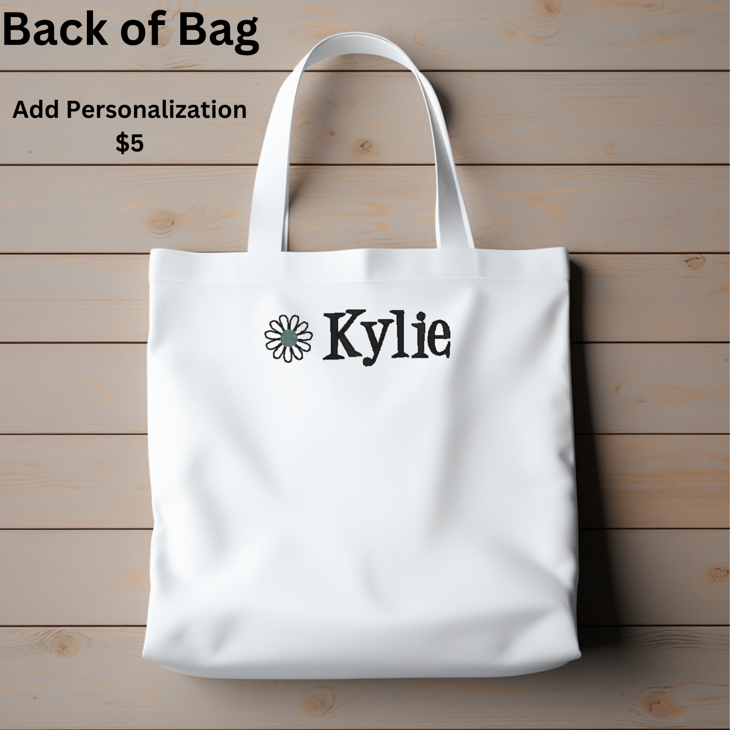 Personalized Embroidered Take it Easy Canvas Book Bag Reusable Grocery Sack Custom Shopping Bag Canvas Tote Mother's Day Gift Present for Book Lover