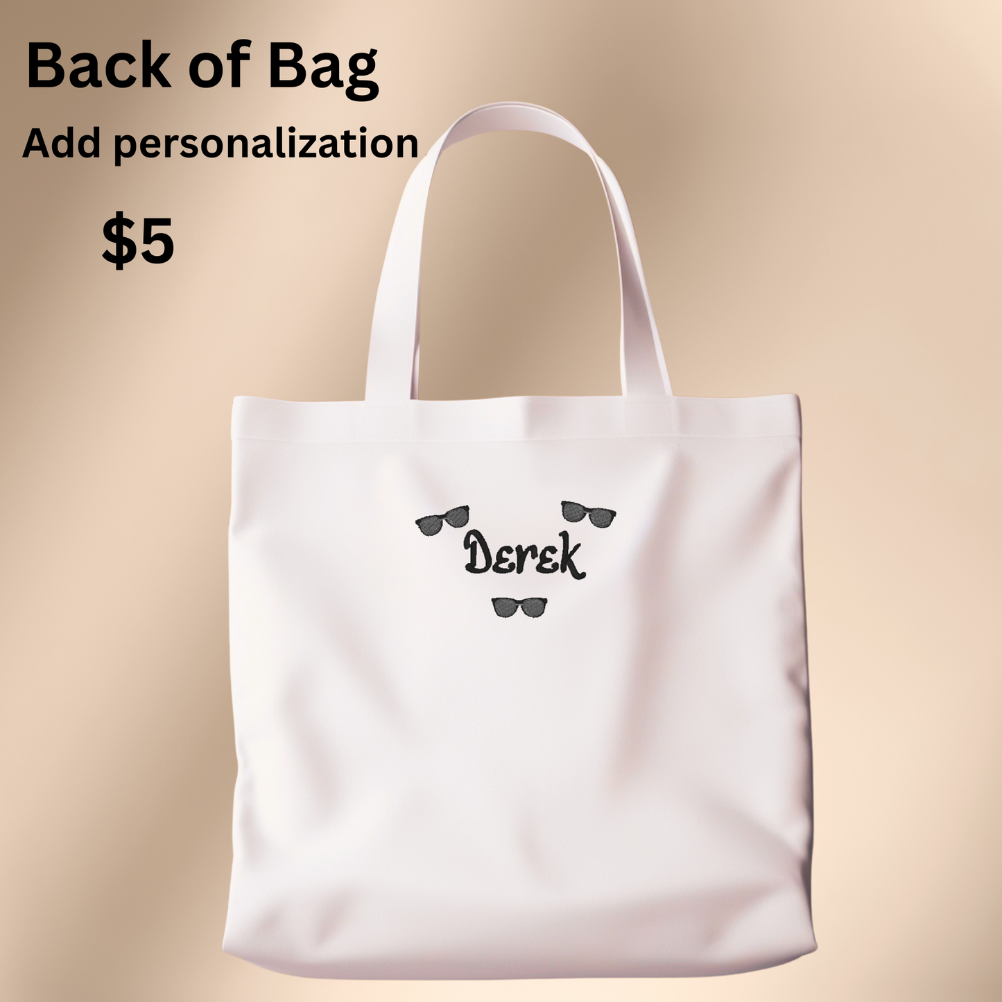 Personalized Embroidered Hello Summer Canvas Book Bag Reusable Grocery Sack Custom Shopping Bag Canvas Book Tote Mother's Day Gift