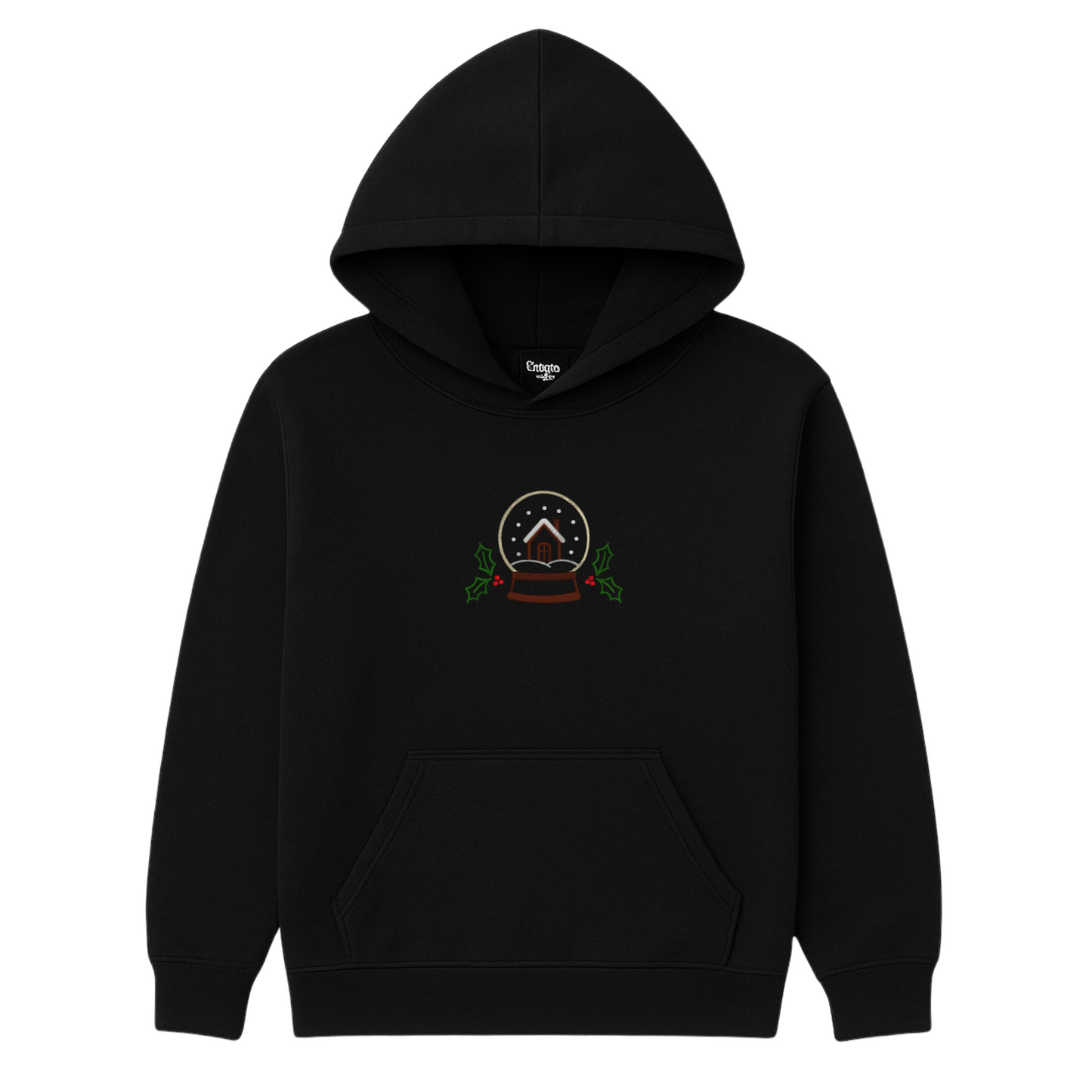 Snow Globe Embroidered Sweatshirt | Cozy Winter Christmas Crewneck or Hoodie | Gildan | Made to Order | 11 Colors Available