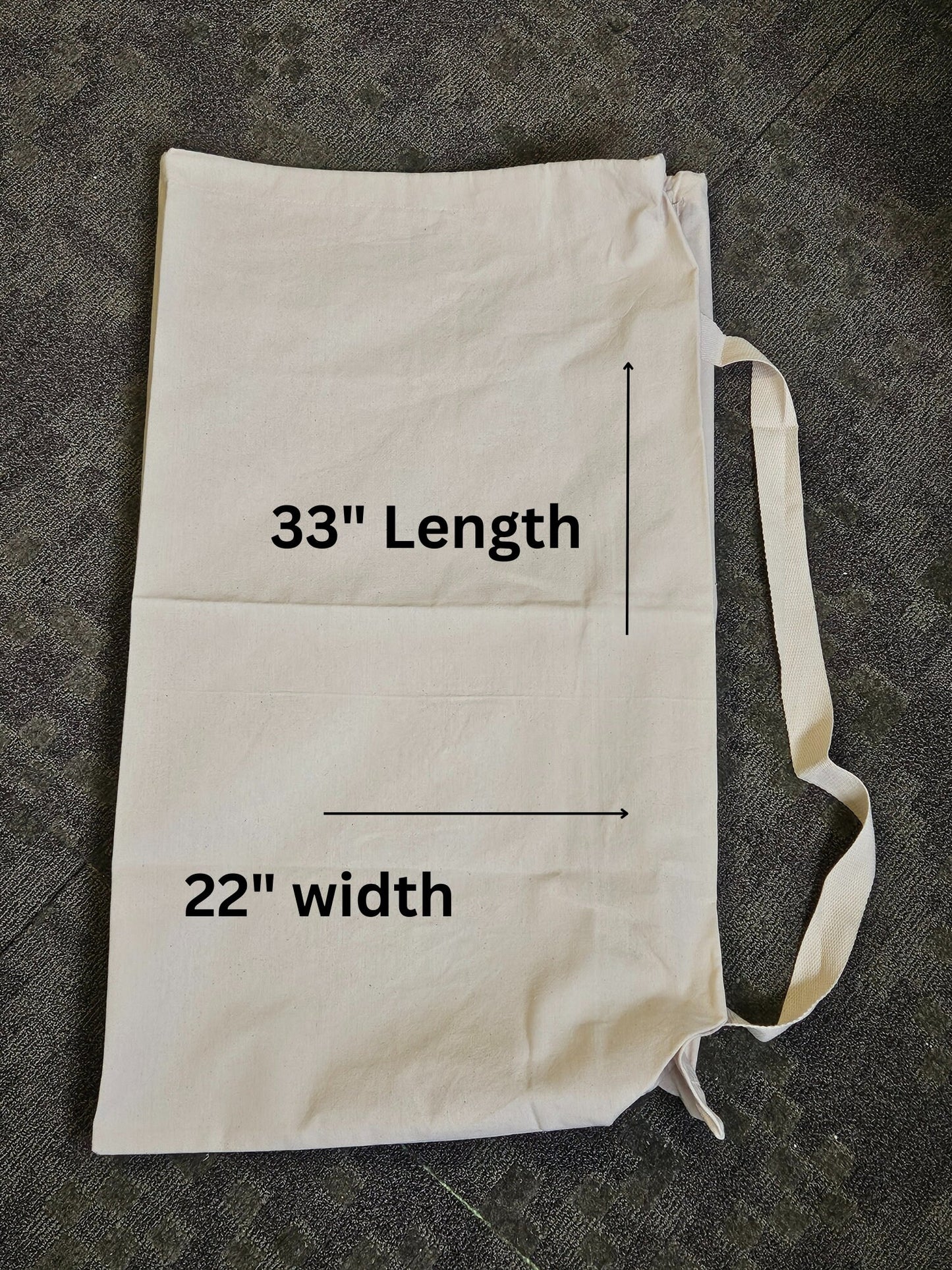 Embroidered Canvas Laundry Bag Reusable Clothing Sack College Student Laundy Hamper Back to School Supplies Embroidered Custom Clothing Bag