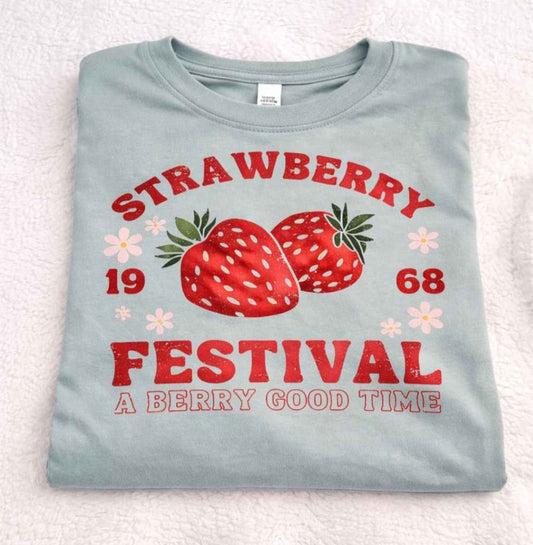 Strawberry Festival Printed T-Shirt