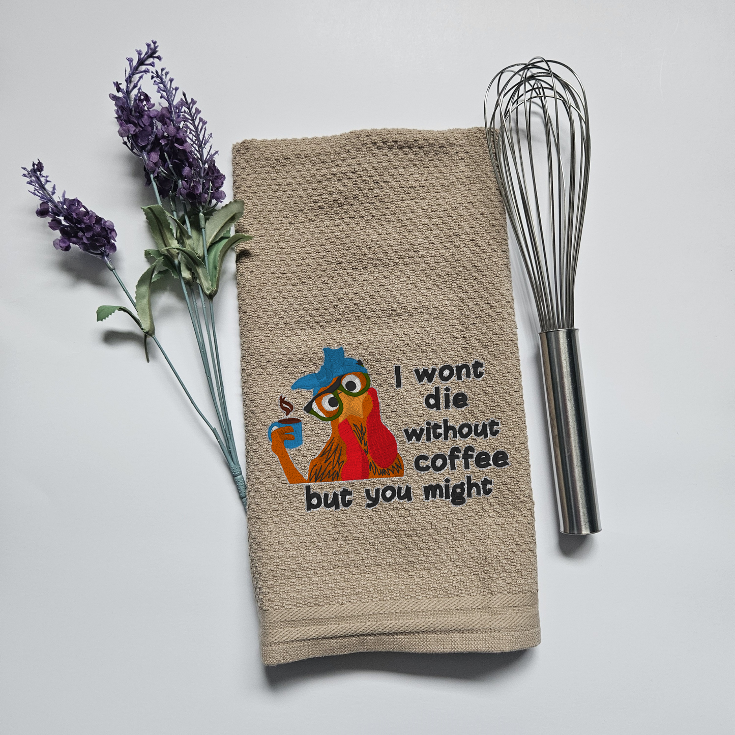 Embroidered Kitchen Towel Humor Chicken Towel Thank You Gift Home Décor Cloth Custom Tea Towel Chicken Kitchen Towels
