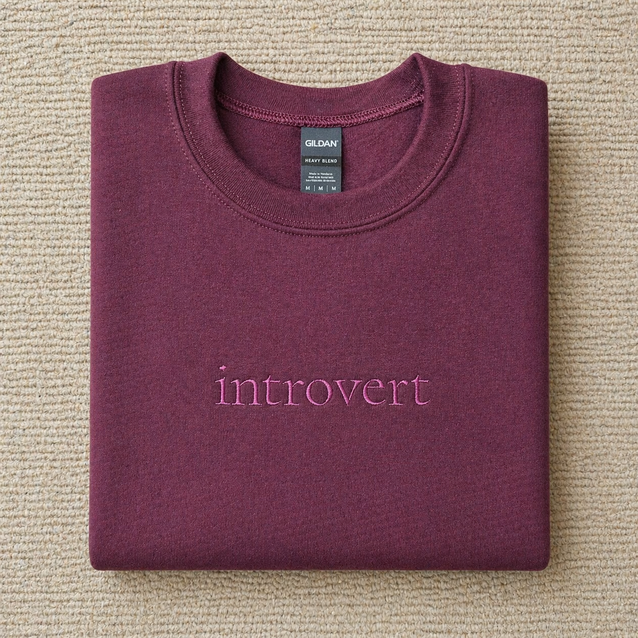 Introvert Embroidered Crewneck
