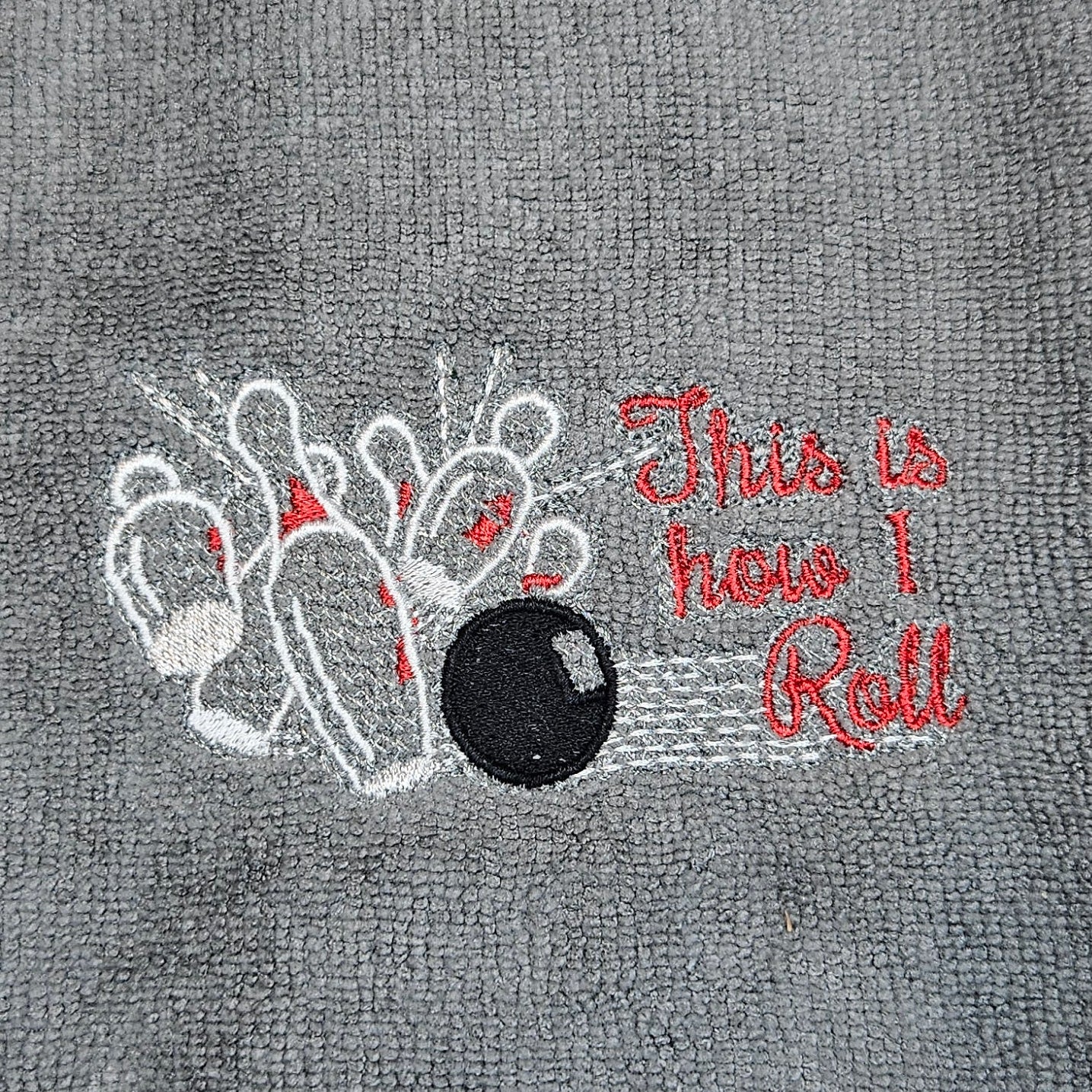 This Is How I Roll Embroidered Microfiber Sport Towel