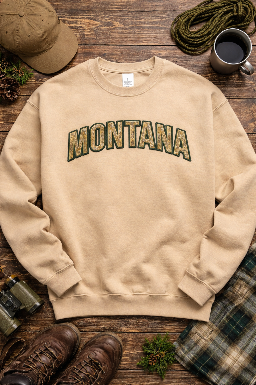 State Appliqué Sweatshirt | Embroidered State Crewneck or Hoodie | Gildan | Made to Order