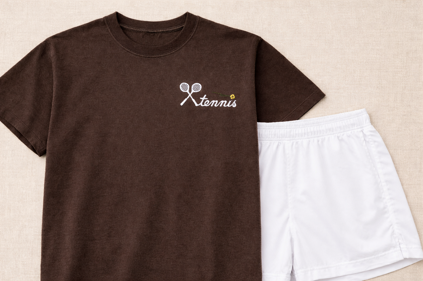 Embroidered Tennis Comfort Colors T-Shirt | Minimal Tennis Shirt | 14 Colors Available | Made to Order