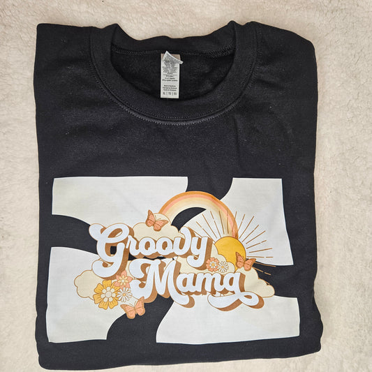 Groovy Mama Printed Crewneck